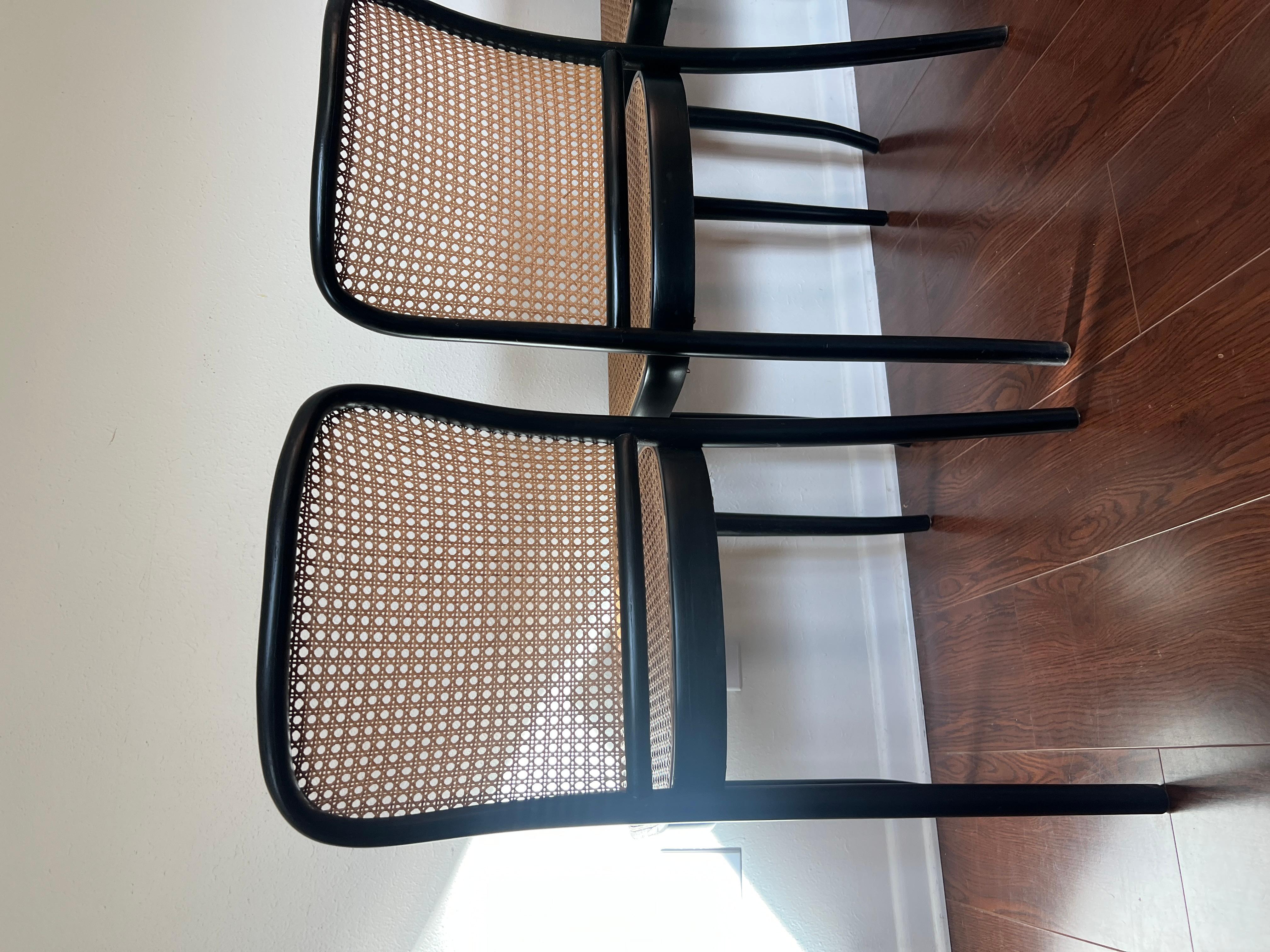 A set of of 4 original chairs by Josef Hoffmann for Thonet, circa 1960s 7