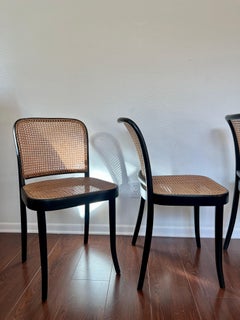A set of of 4 original chairs by Josef Hoffmann for Thonet, circa 1960s