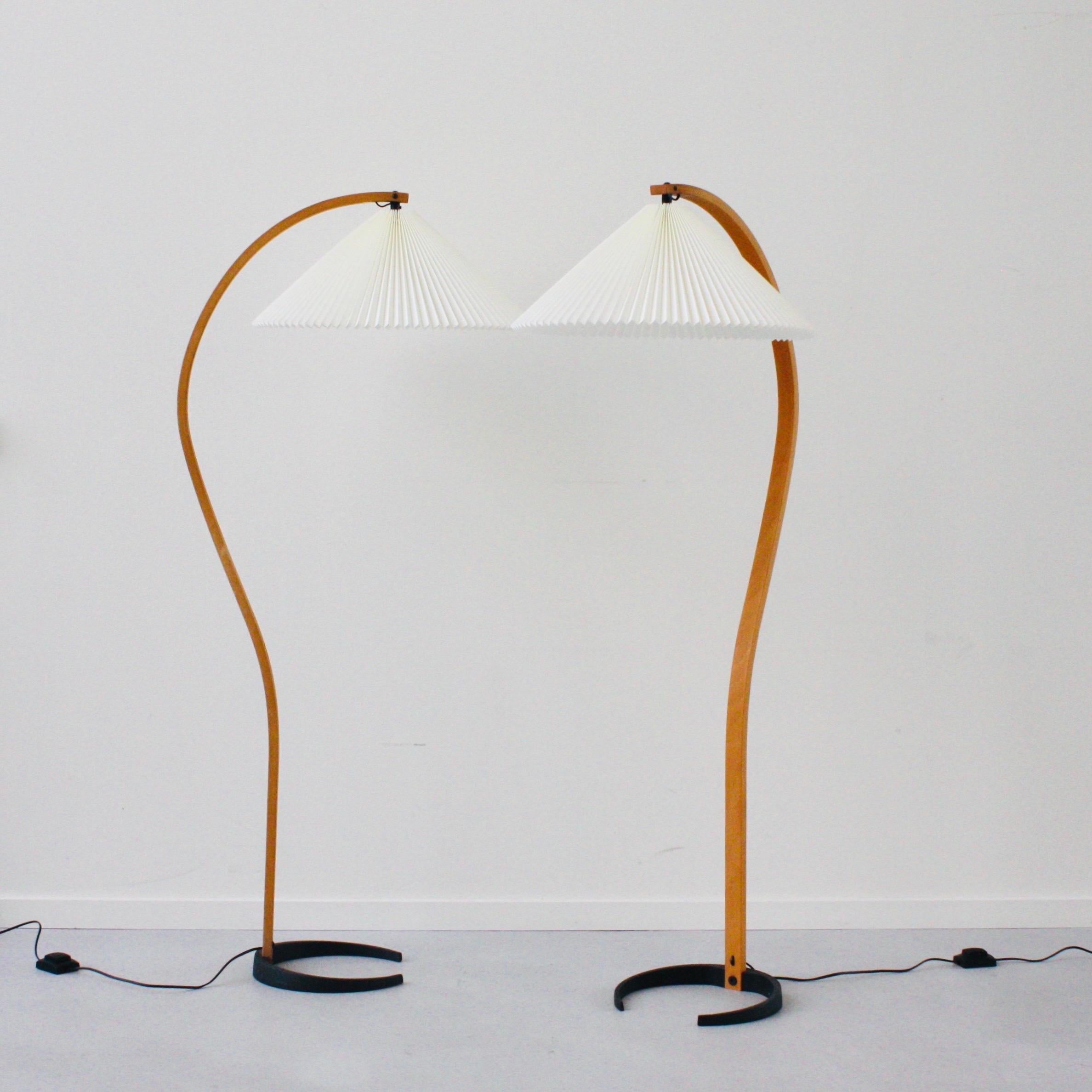 Fabric A set of Original Danish Caprani Floor Lamps, 1970s, Denmark  For Sale