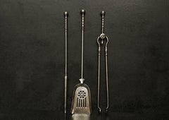 Set of Polished Steel Firetools in the Georgian Manner