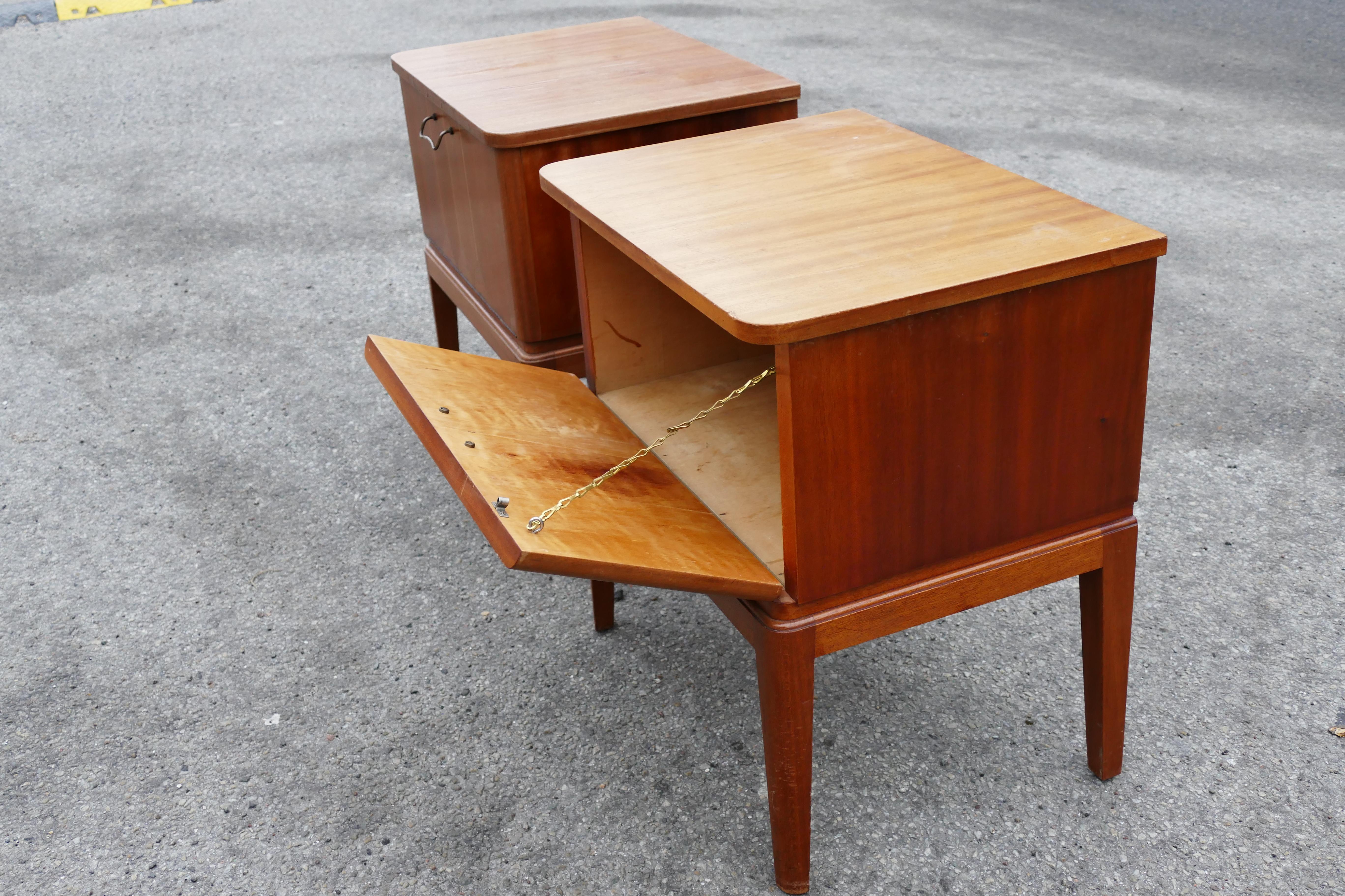 Set of Rare Danish Nightstands from 1930s For Sale 2