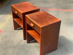 Seltene Nachttische aus patiniertem Teakholz aus den 1950er Jahren von Søren Willadsen