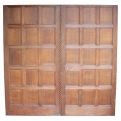 Antique Set of Reclaimed English Oak Double Doors