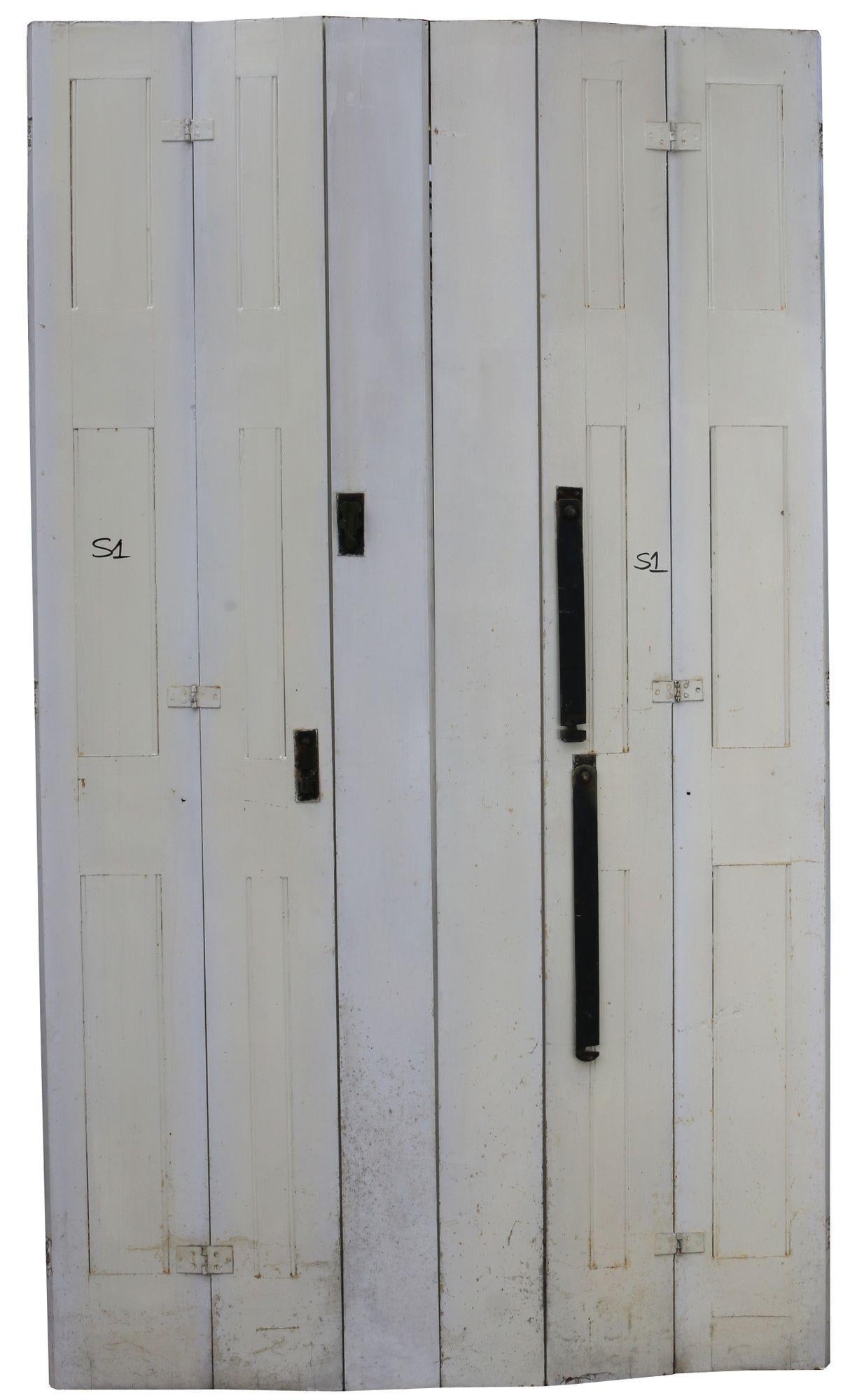 These shutters were salvaged from a large house in Esher, UK. We have similar sets available - please enquire for details.