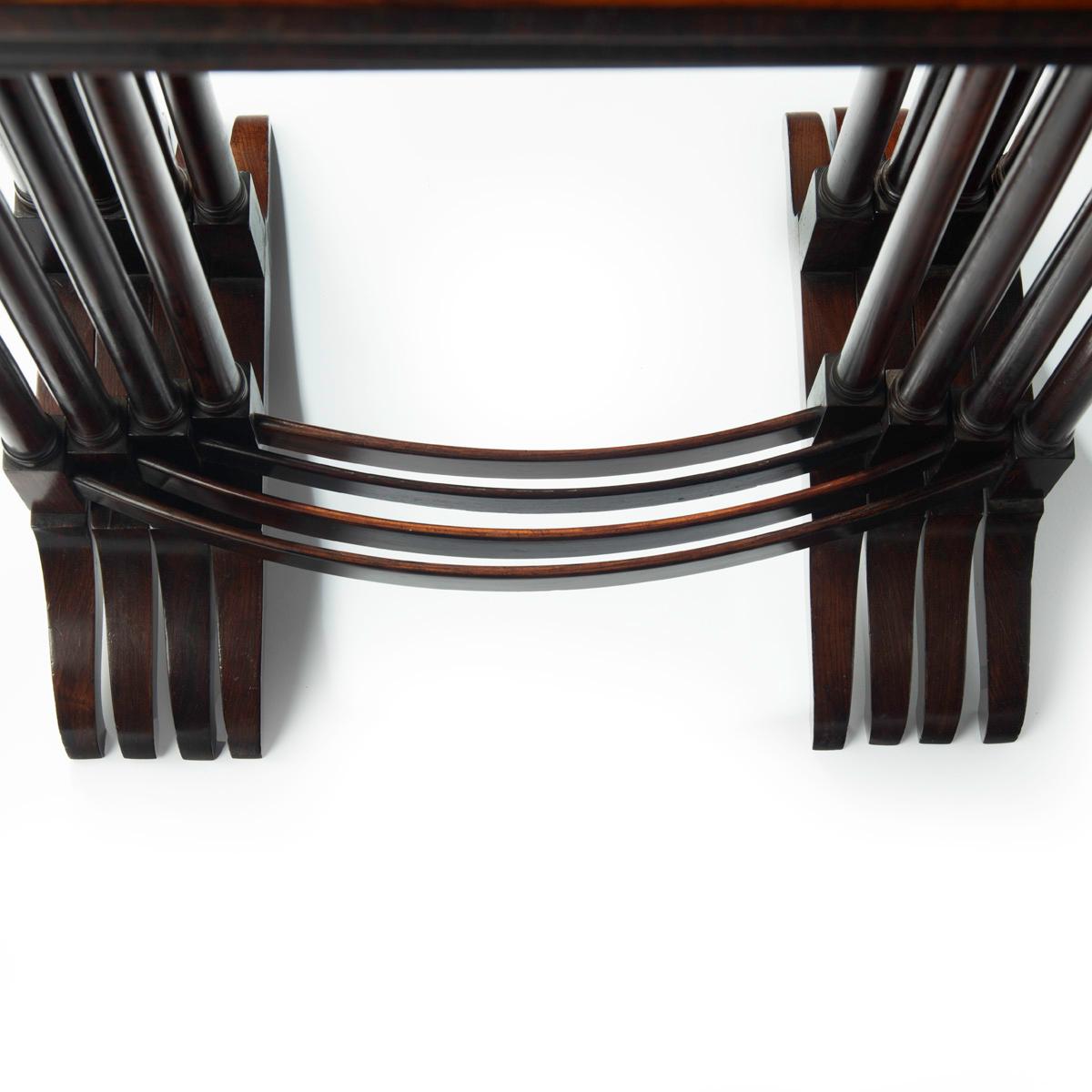 A set of Regency rosewood Quartetto tables, attributed to Gillows For Sale 6