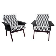 A set of retro armchairs, Czechoslovakia, 1960s