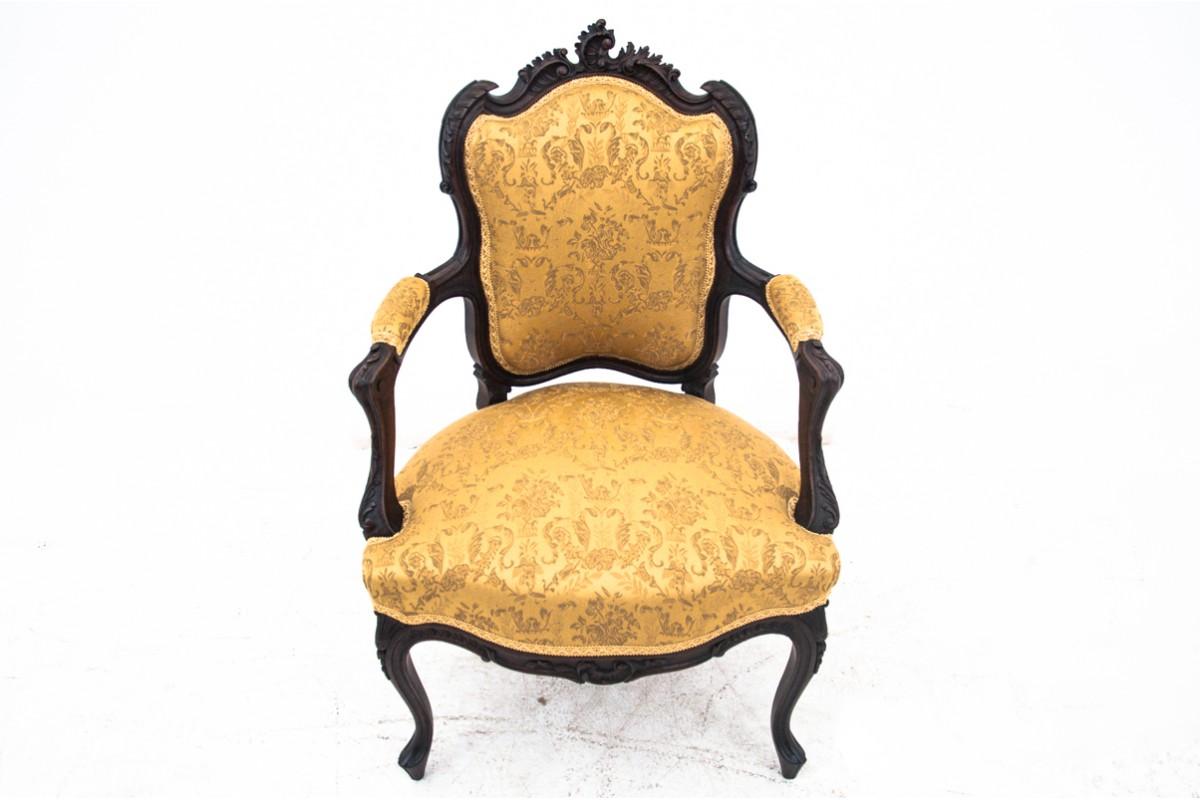 French Set of Rococo Armchairs, France, Around 1870