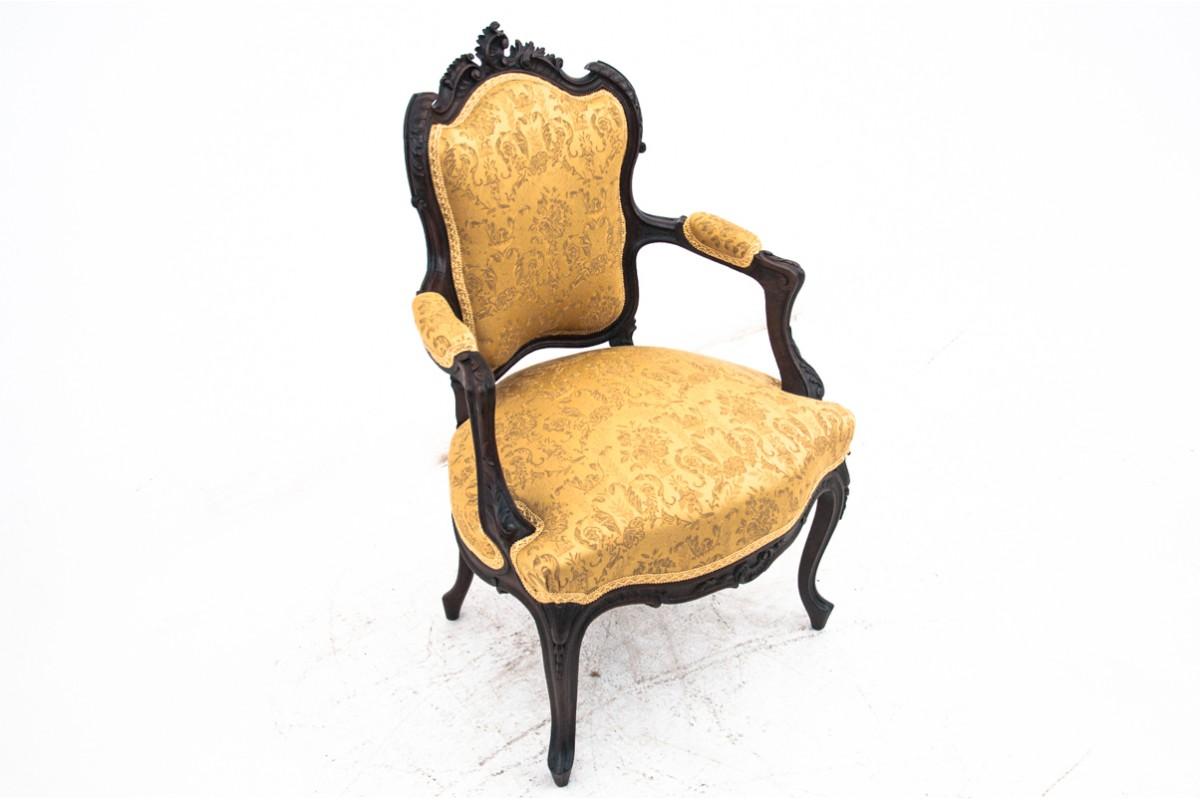 Late 19th Century Set of Rococo Armchairs, France, Around 1870