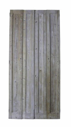 Set of Salvaged Victorian Pine Window Shutters