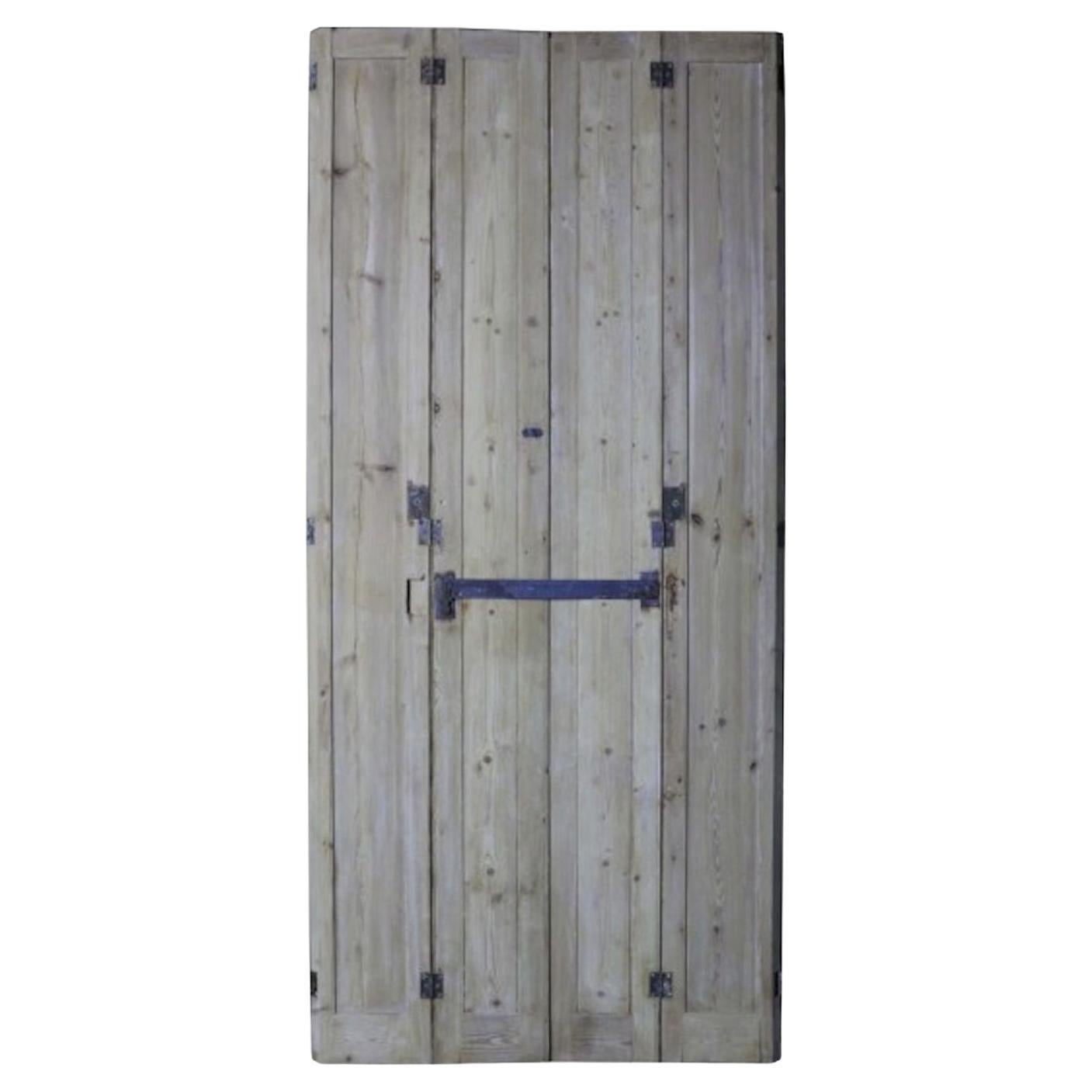 Set of Salvaged Victorian Pine Window Shutters For Sale