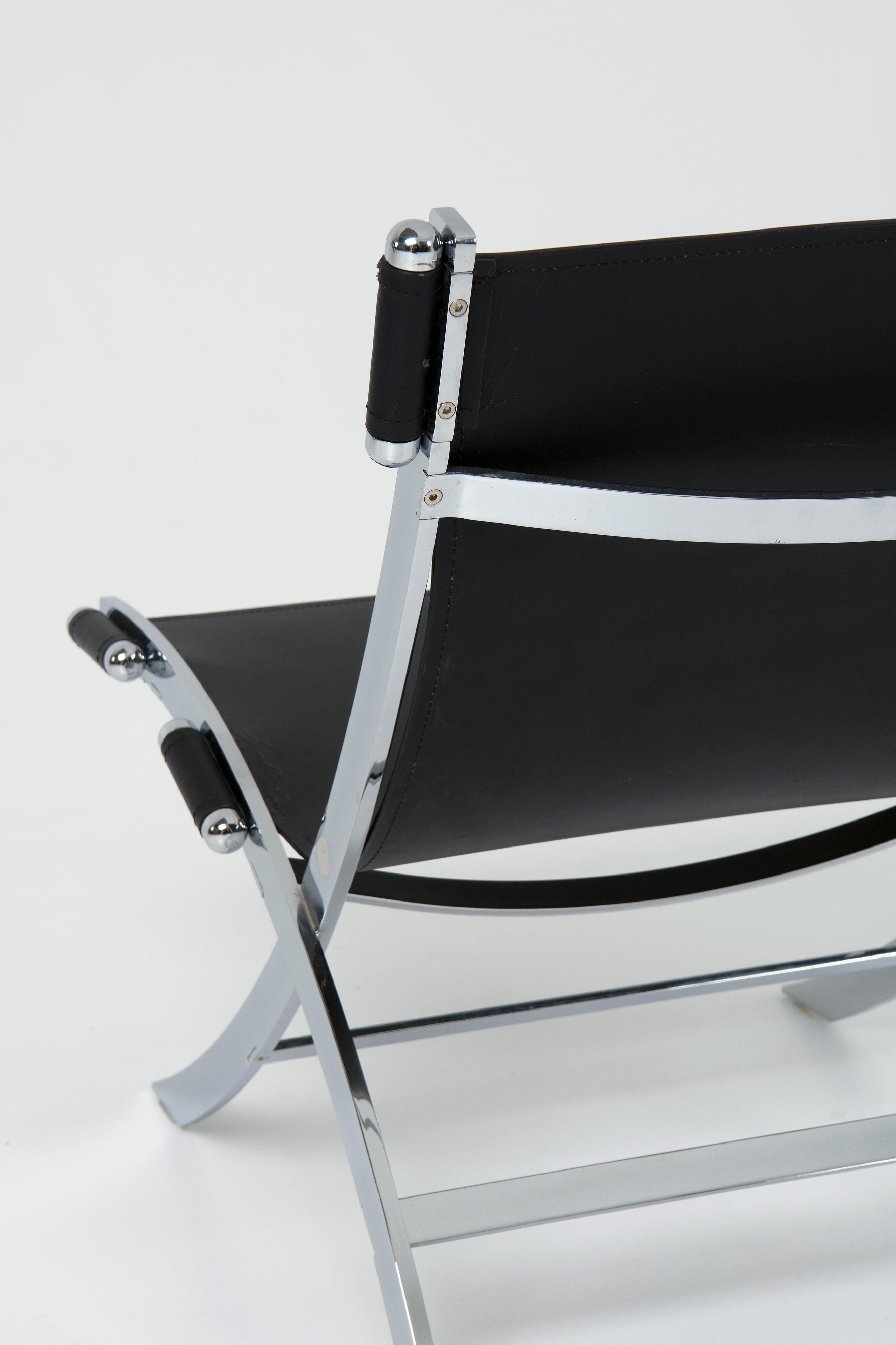 Mid-Century moderno Un set di sedie a forbice - Paul Tuttle & Antonio Citterio in vendita