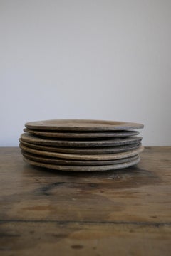 Set von sieben schwedischen Platten, um 1850