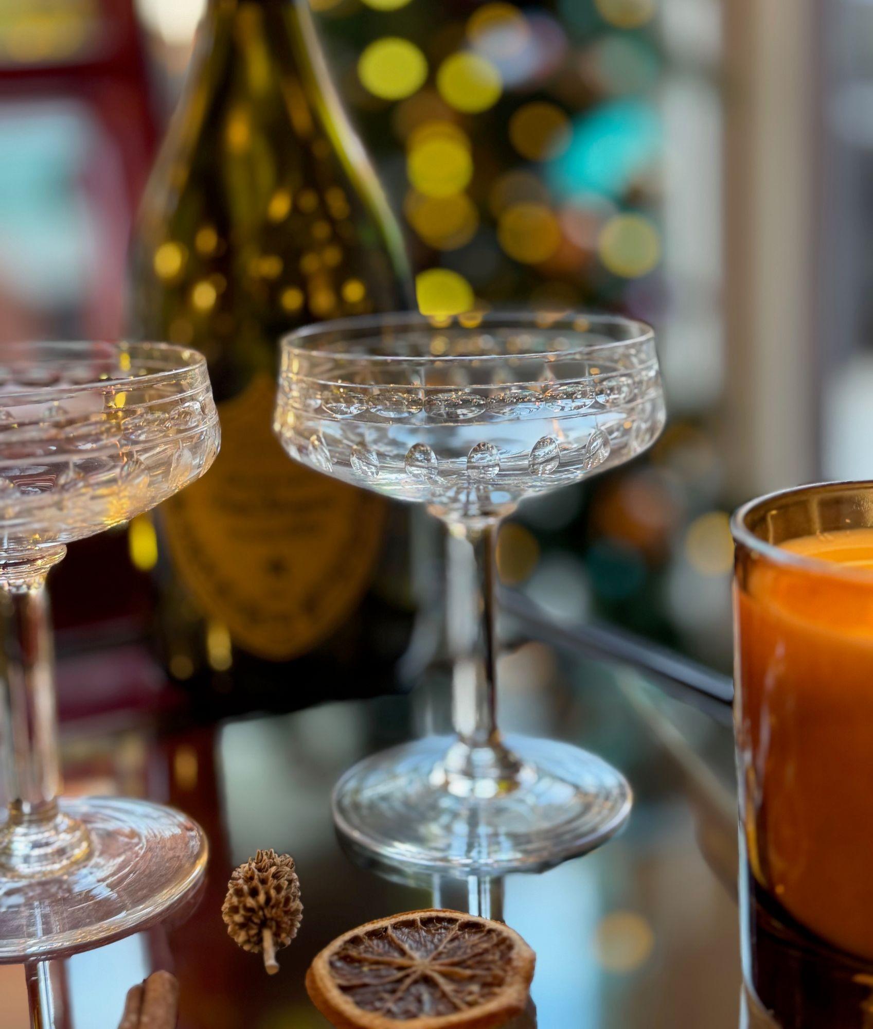 A set of six 1940s Val Saint Lambert 