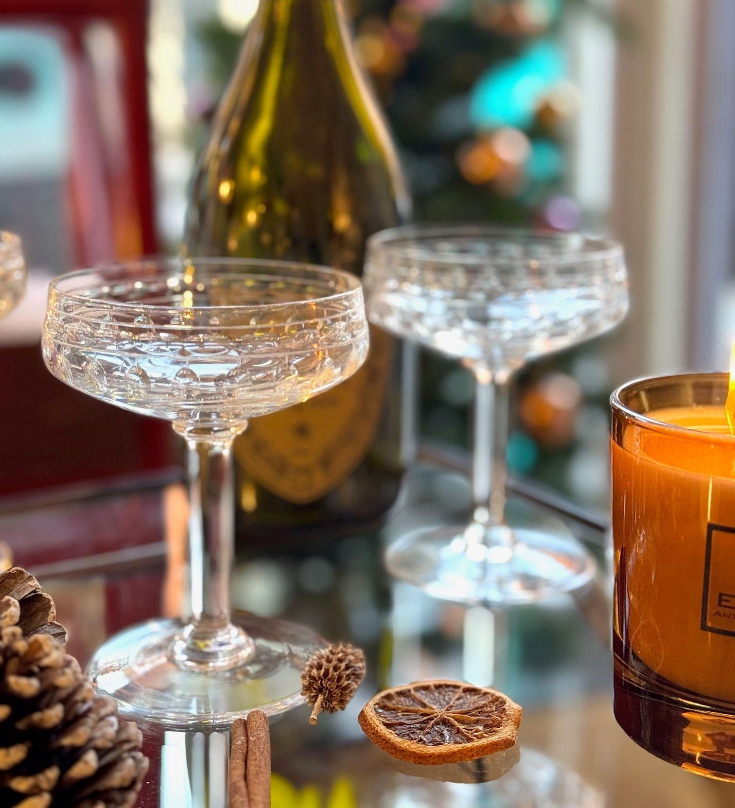 A set of six 1940s Val Saint Lambert 