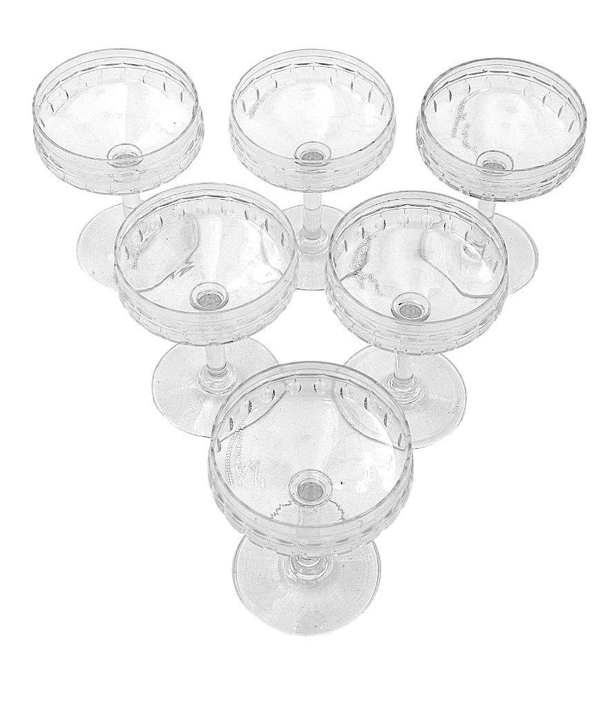 A set of six 1940s Val Saint Lambert 