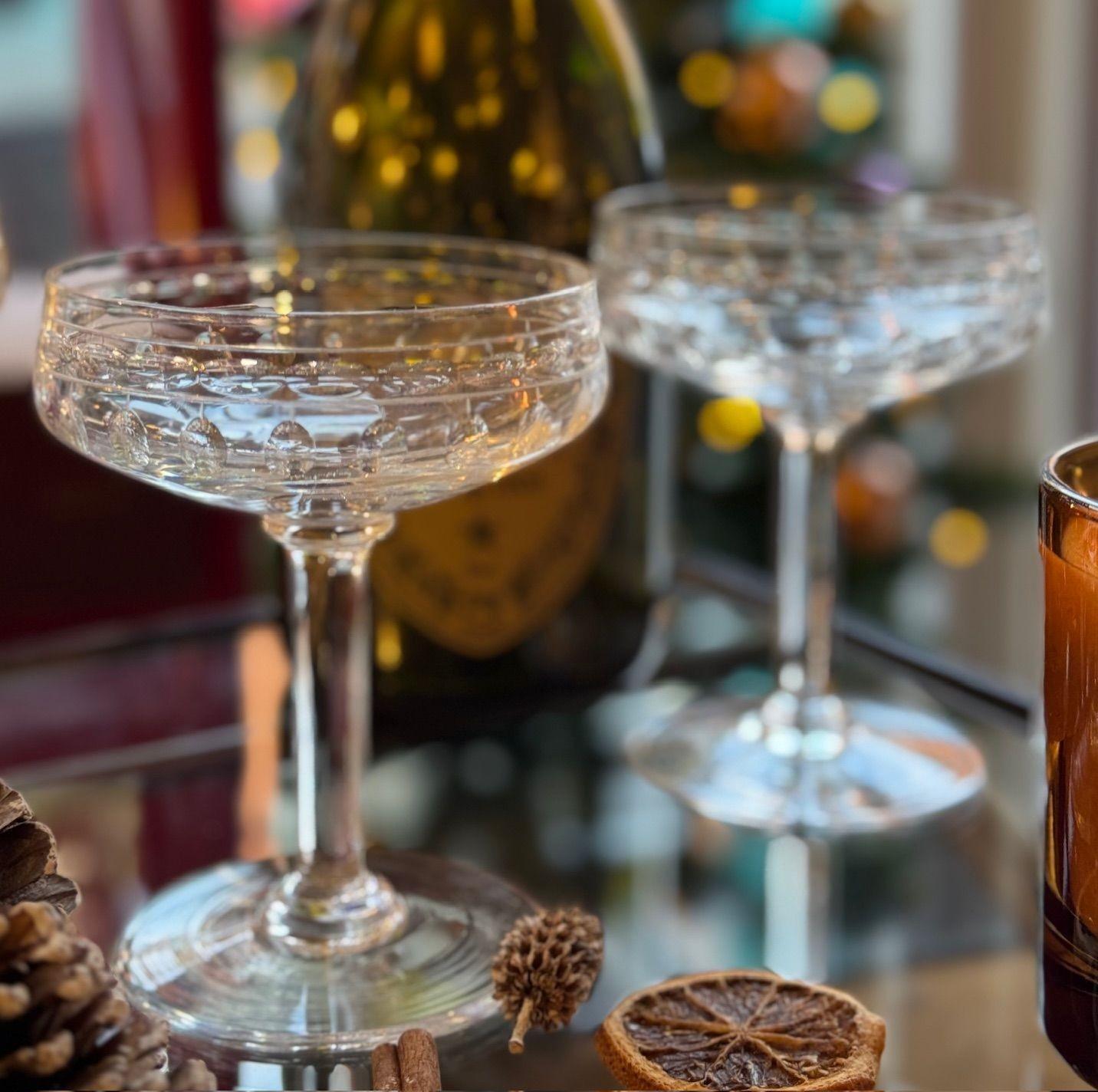 Crystal A set of six 1940s Val Saint Lambert 