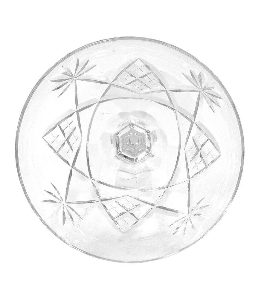 Ensemble de six coupes à champagne en cristal 