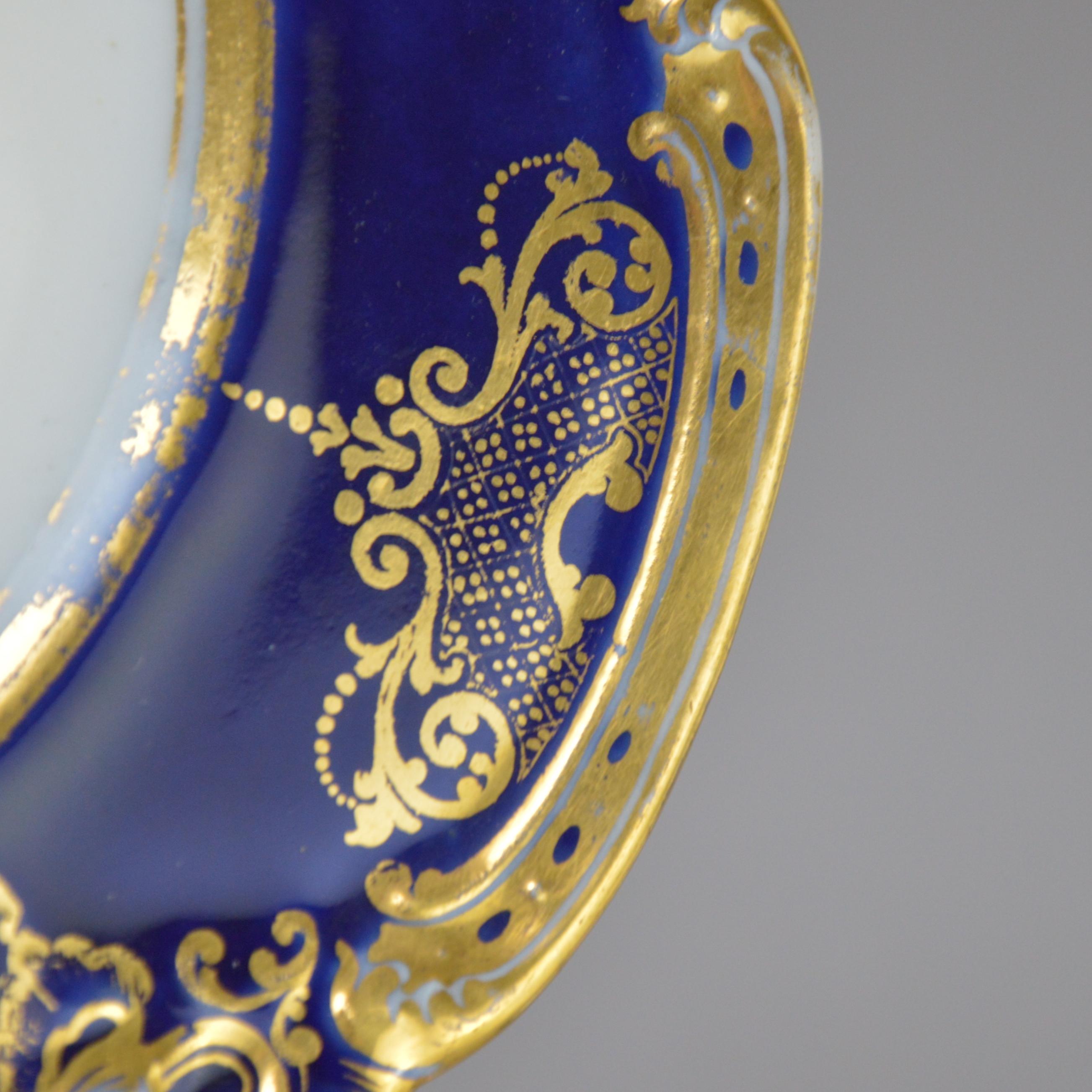 Set of Six Old Paris Porcelain Plates Laroche a L’escalier de Cristal 3