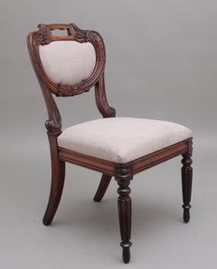 Set of Six Anglo Indian Rosewood Dining Chairs