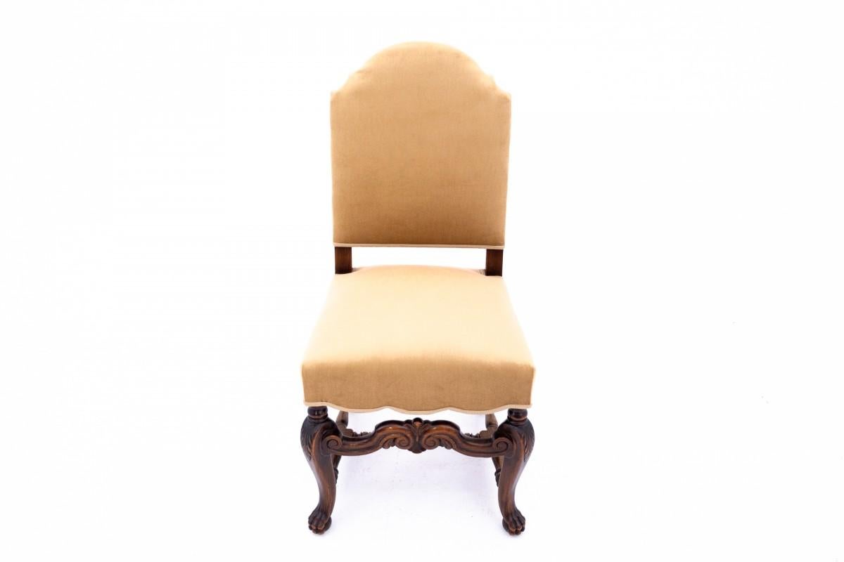 Ein Satz von sechs antiken Stühlen aus der Zeit um 1900, Westeuropa. Nach der Renovierung im Zustand „Gut“ im Angebot in Chorzów, PL