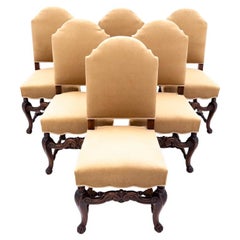 Ein Satz von sechs antiken Stühlen aus der Zeit um 1900, Westeuropa. Nach der Renovierung