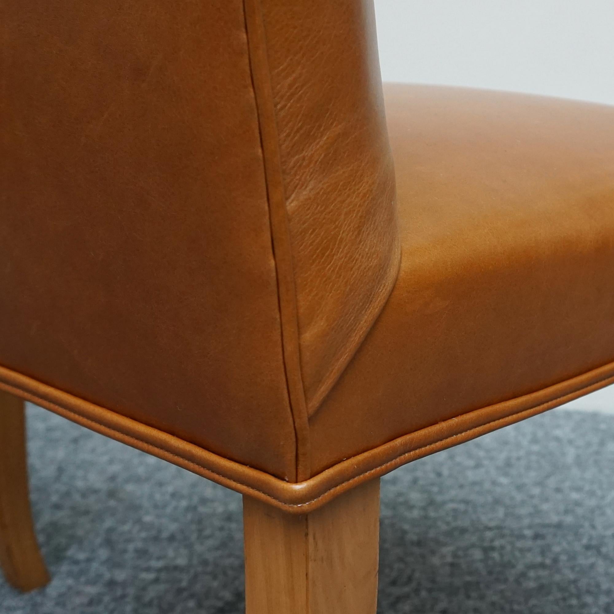 A Set of Six Art Deco Dining Chairs and Two Carver Armchairs by Hille of London 3
