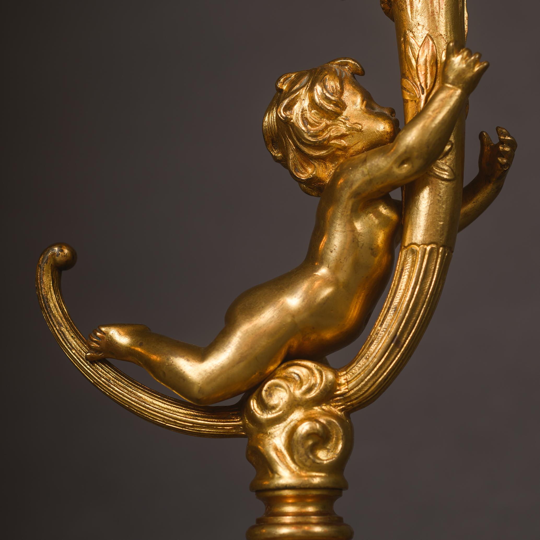 XIXe siècle Ensemble de six lampes de table 