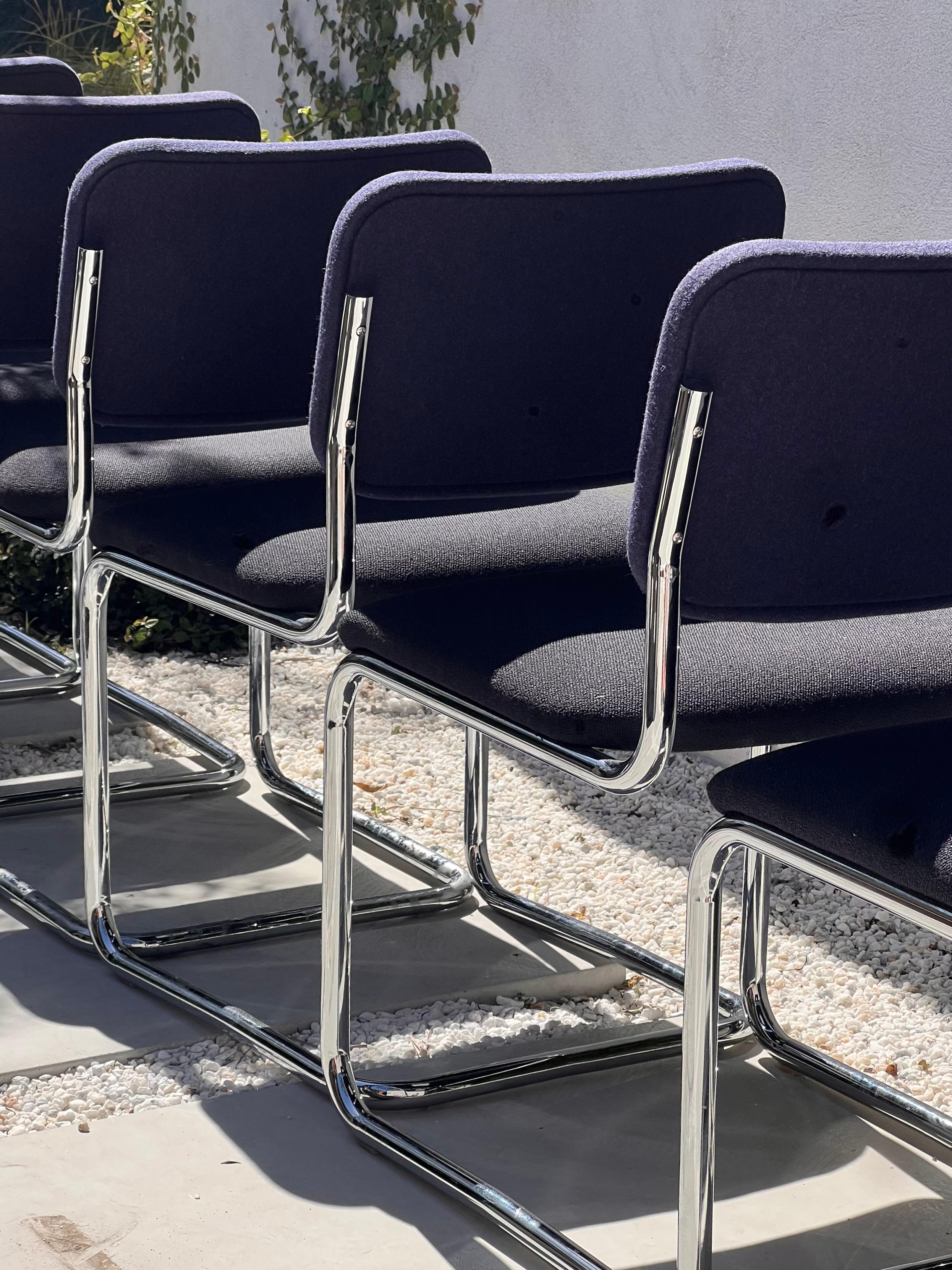 A set of six Cesca 51C dining chairs by Marcel Breuer for Knoll, 20th century 8