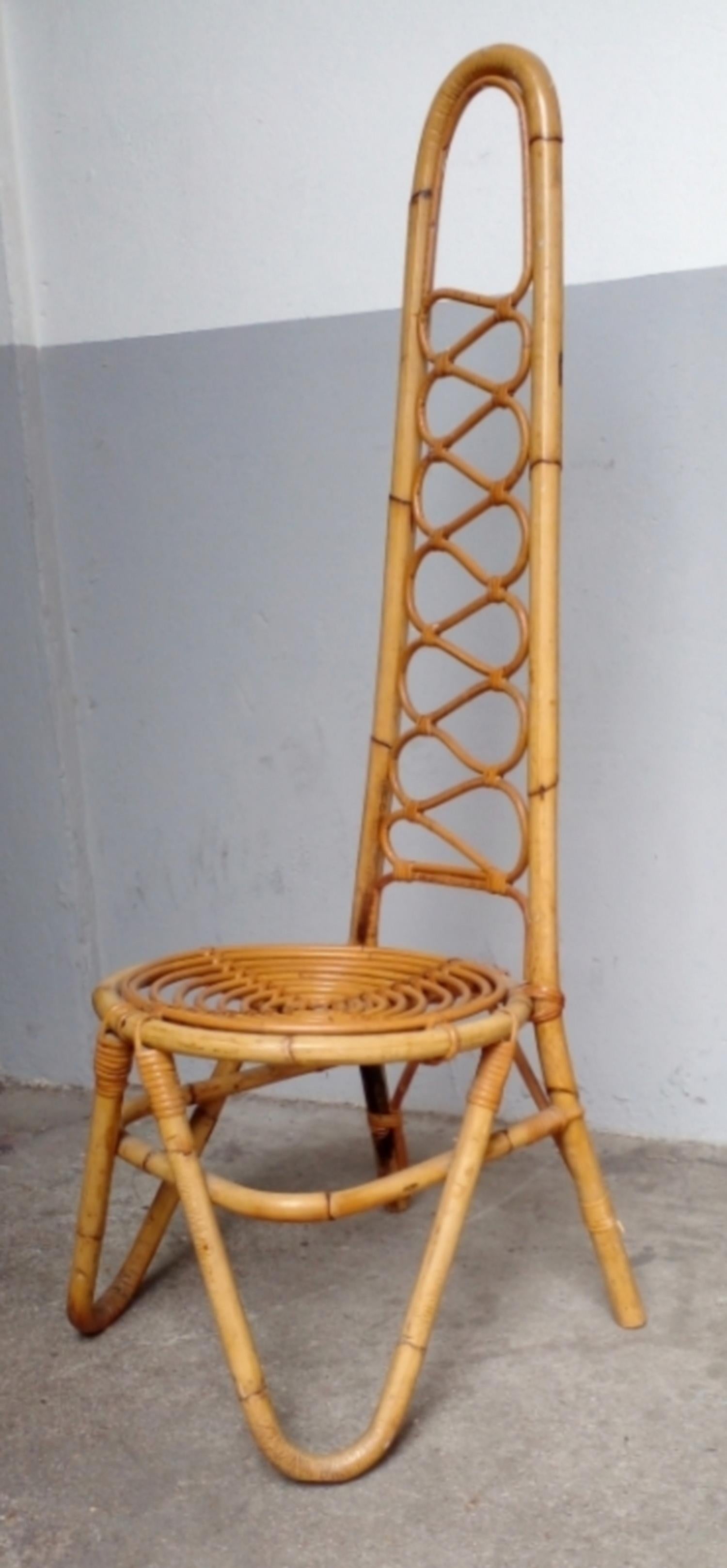 Set of Six Chairs by Bonacina, Italy circa 1960 In Good Condition For Sale In Paris, FR
