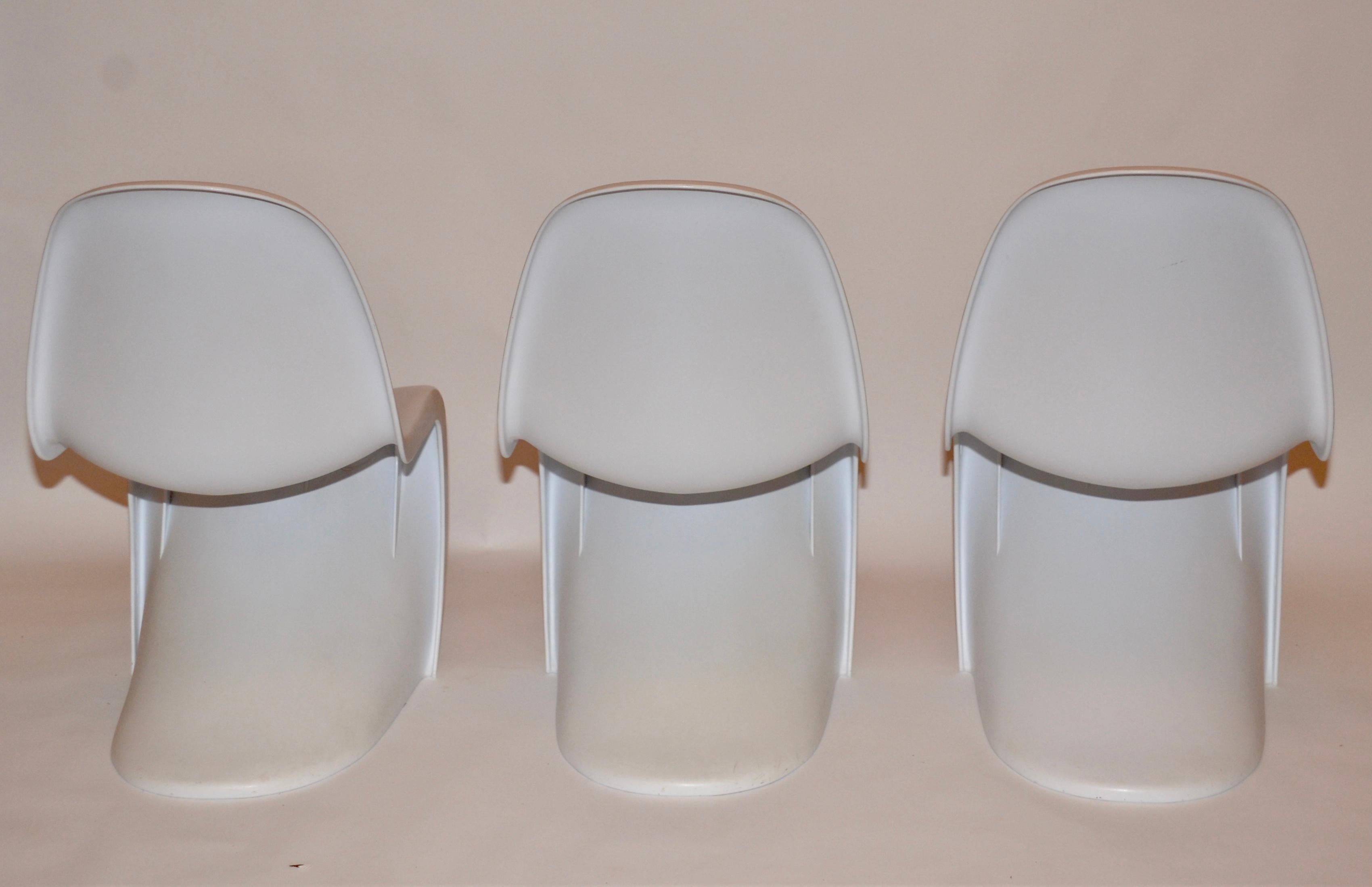 European Set of Six Chairs in the Style of the Verner Panton S Chair