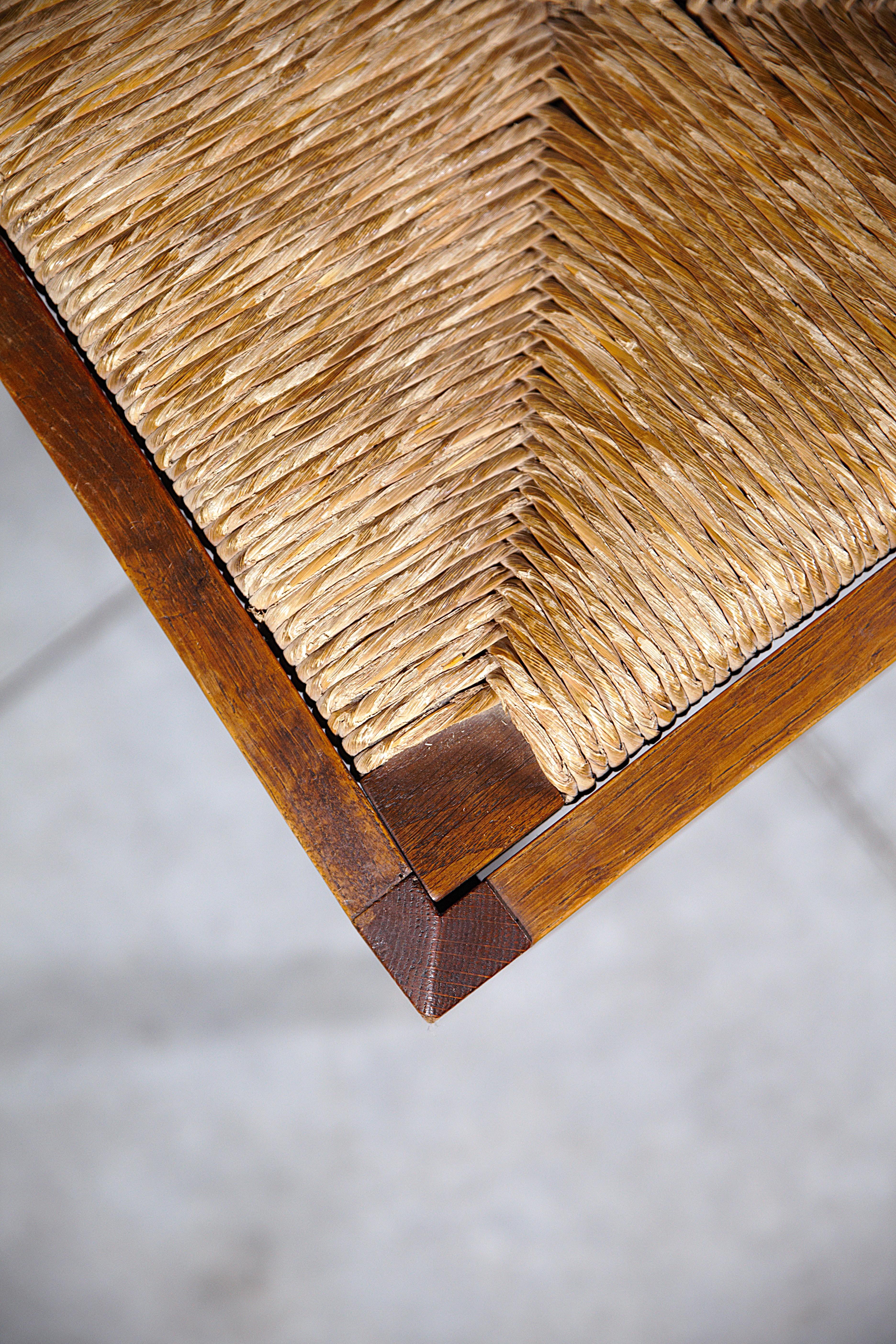 A Set of Six Dining Chairs by Joseph Savina France 1960s For Sale 1