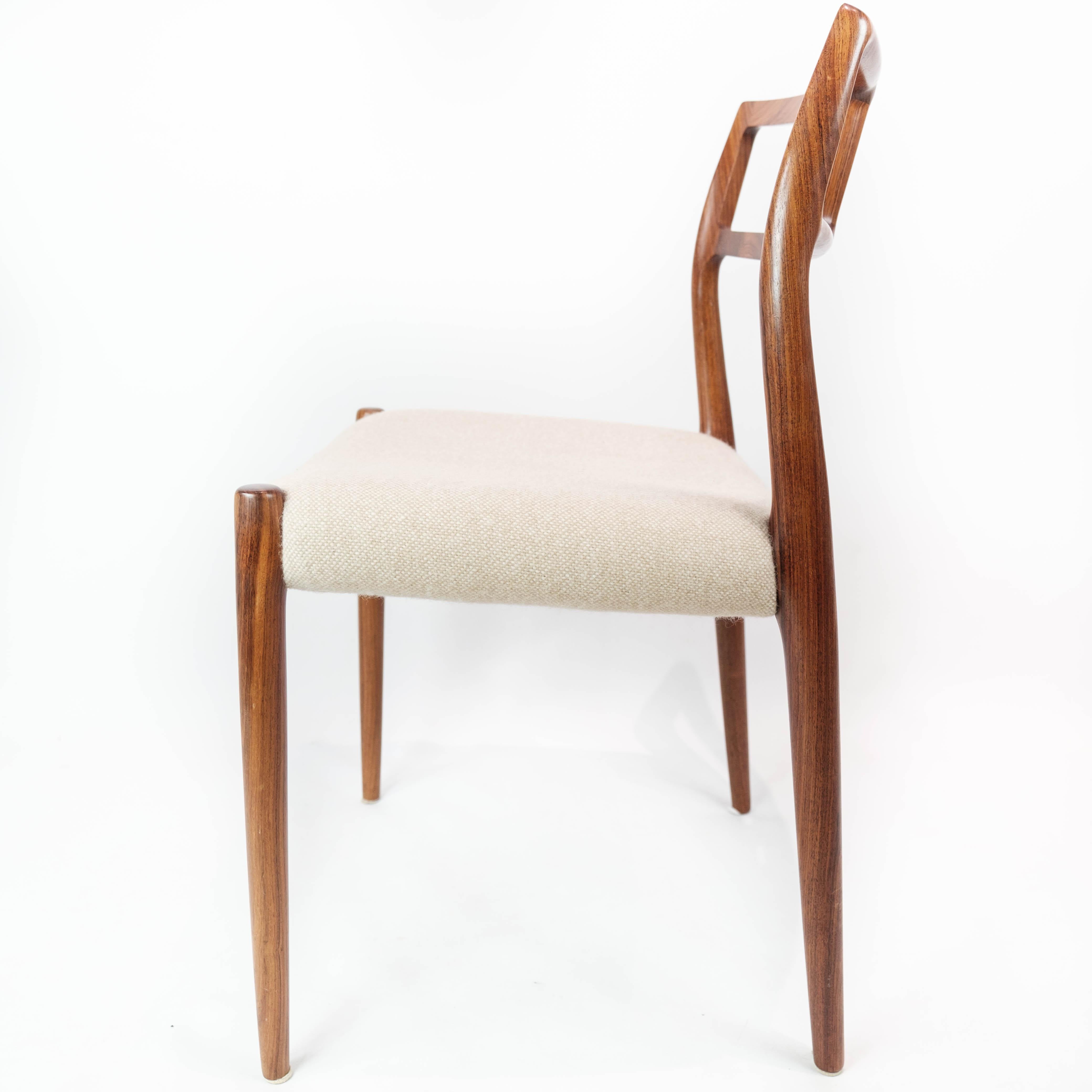 Set of Six Dining Room Chairs, Model 79, Designed by N.O. Moeller, 1960s 4