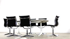 Set of Six EA 105 Charles & Ray Eames Office Chairs for Herman Miller 1958