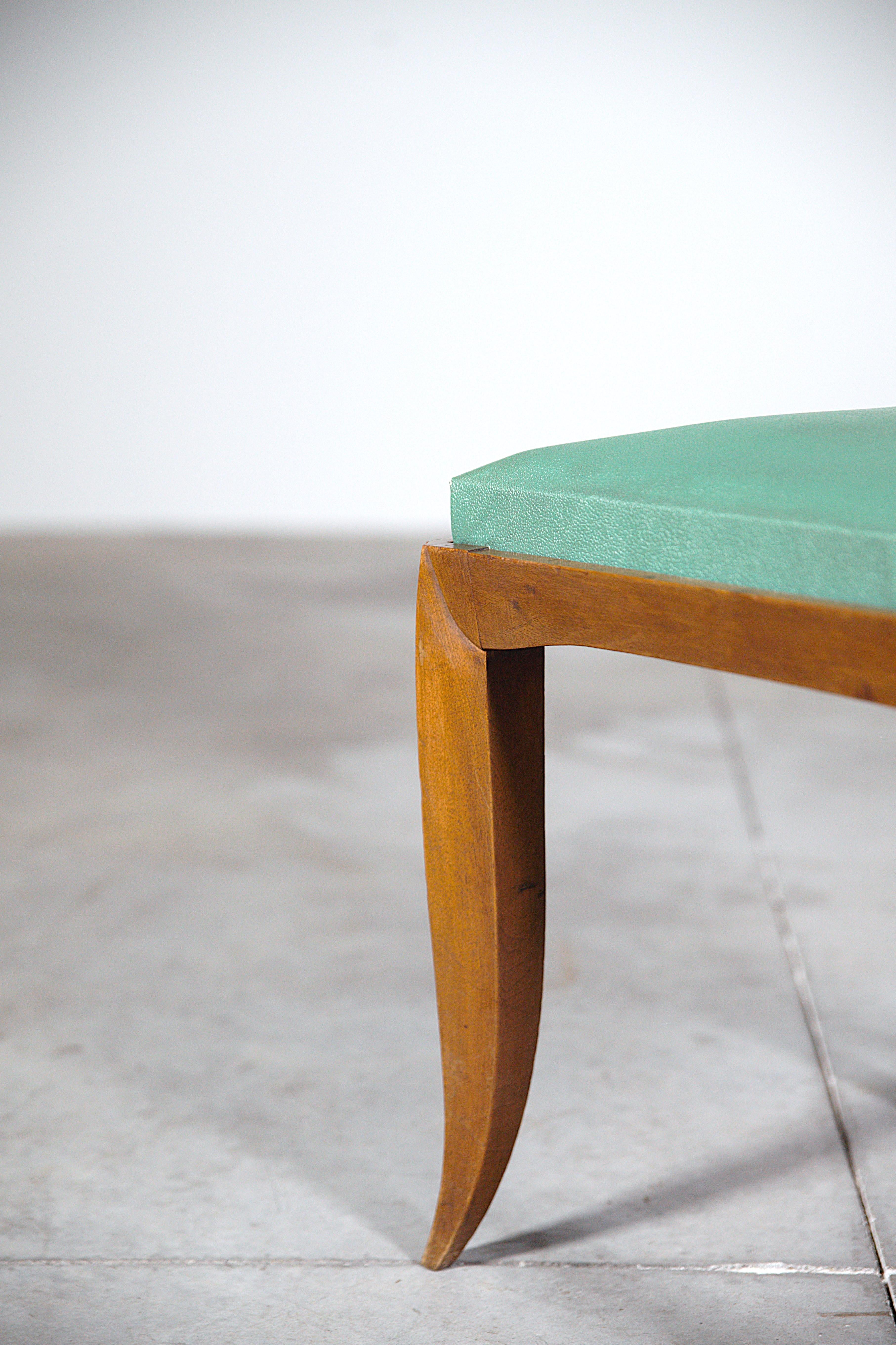 A Set of Six Elegant Art Déco Dining Chairs France 1930s For Sale 8