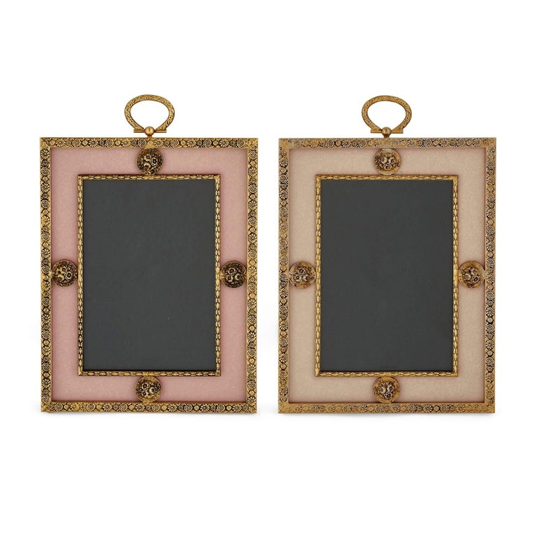 Set of Six Gilt-Metal Mounted Rectangular Photograph Frames by ...