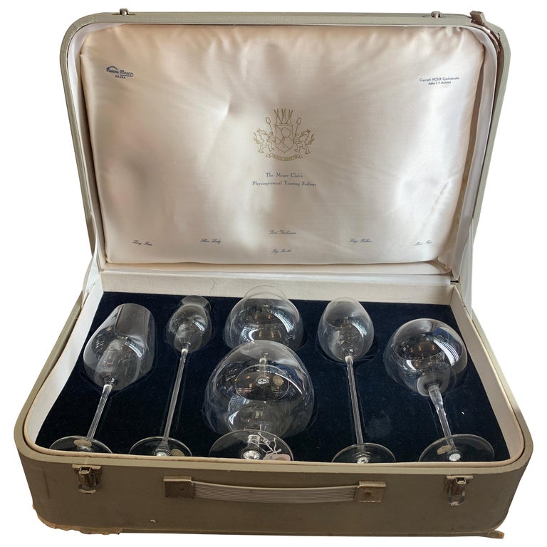 Set of Six Glass Snifters by Chocolaty Frantisek, Chezch Republic For