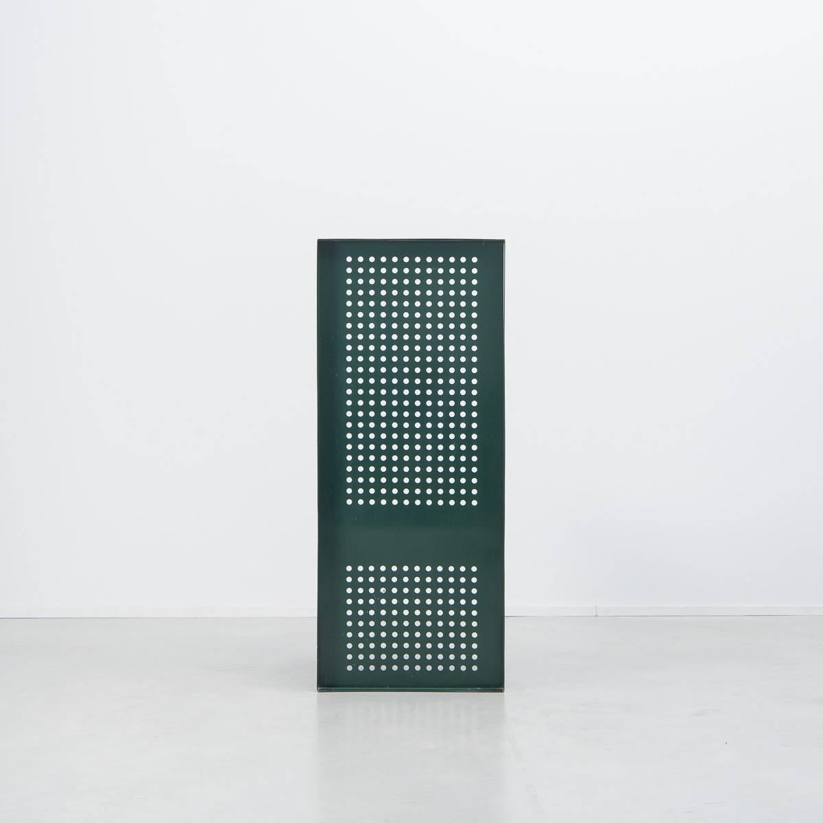 Italian Green Perforated Metal Chair