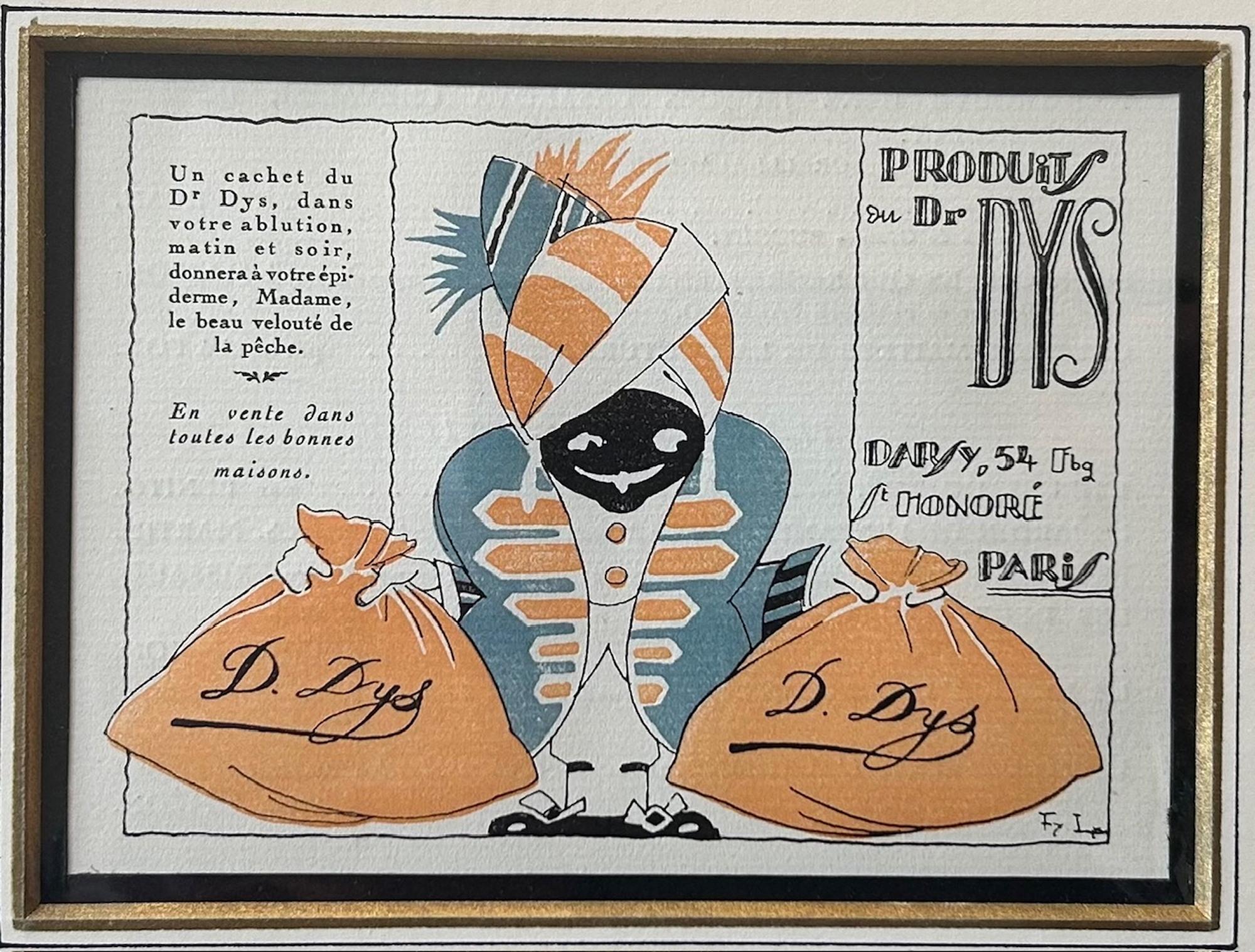 A Set of Six Highly Decorative Art Deco French Advertising Prints For Sale 5