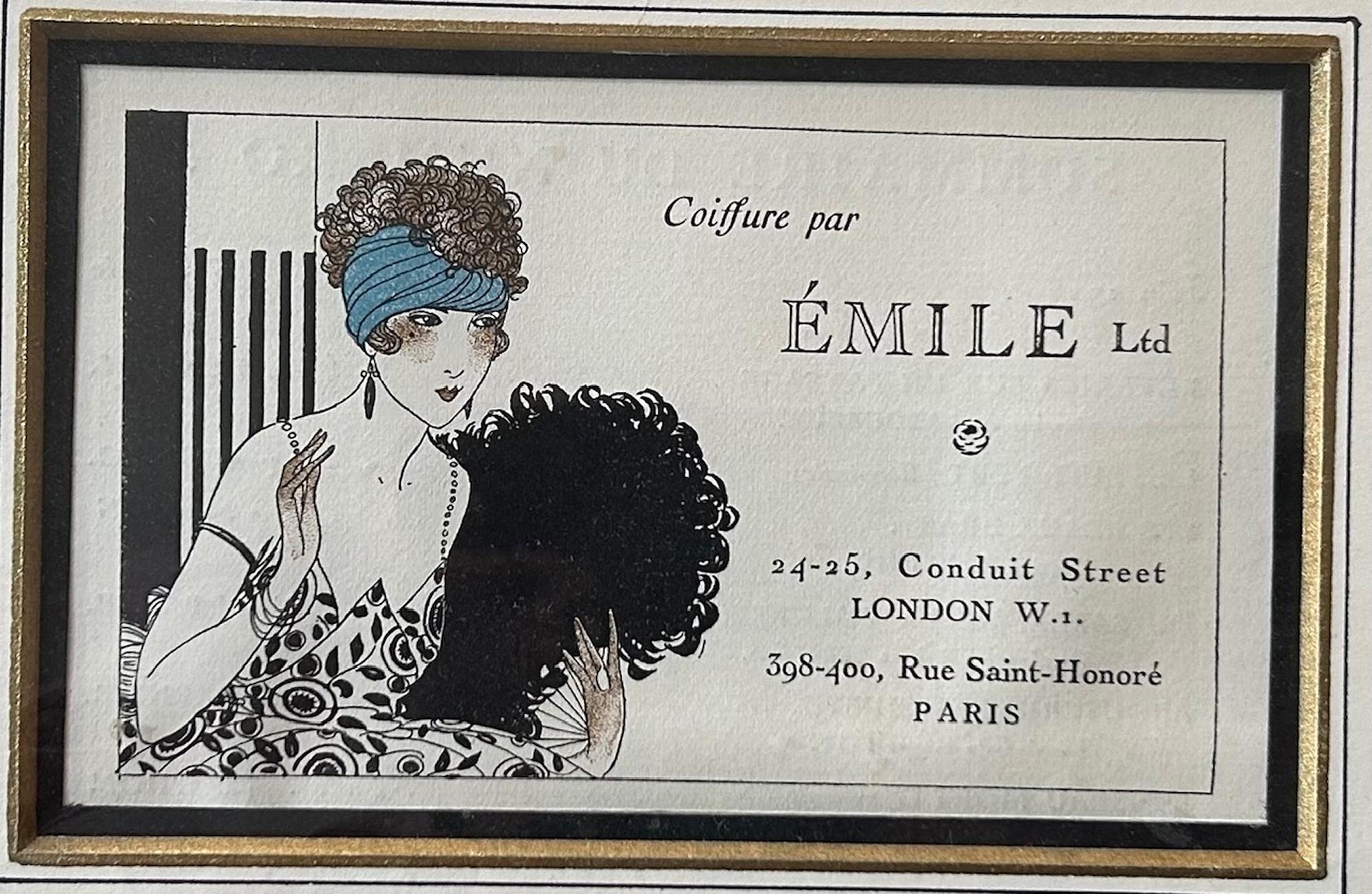 A Set of Six Highly Decorative Art Deco French Advertising Prints For Sale 6