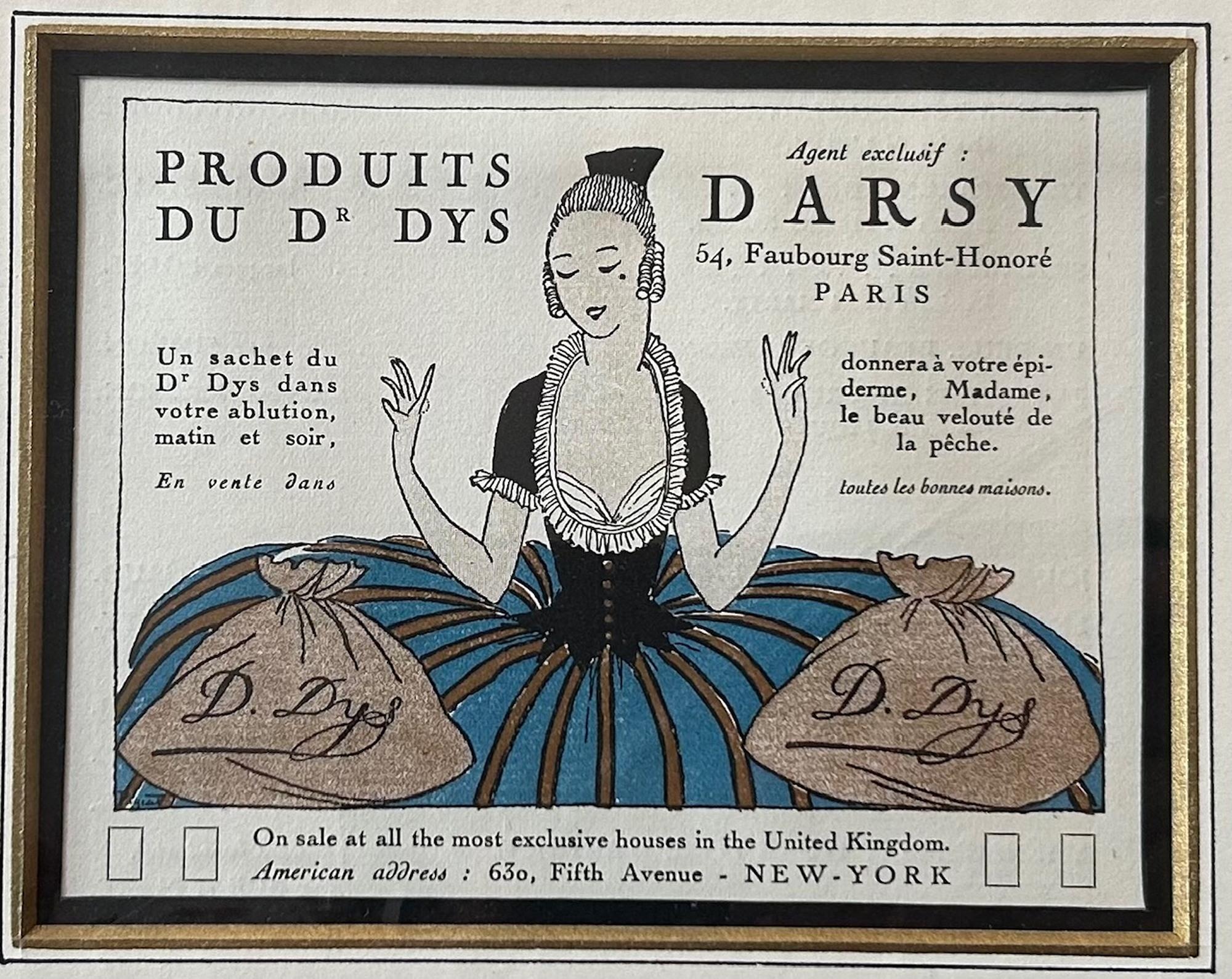 A Set of Six Highly Decorative Art Deco French Advertising Prints For Sale 7