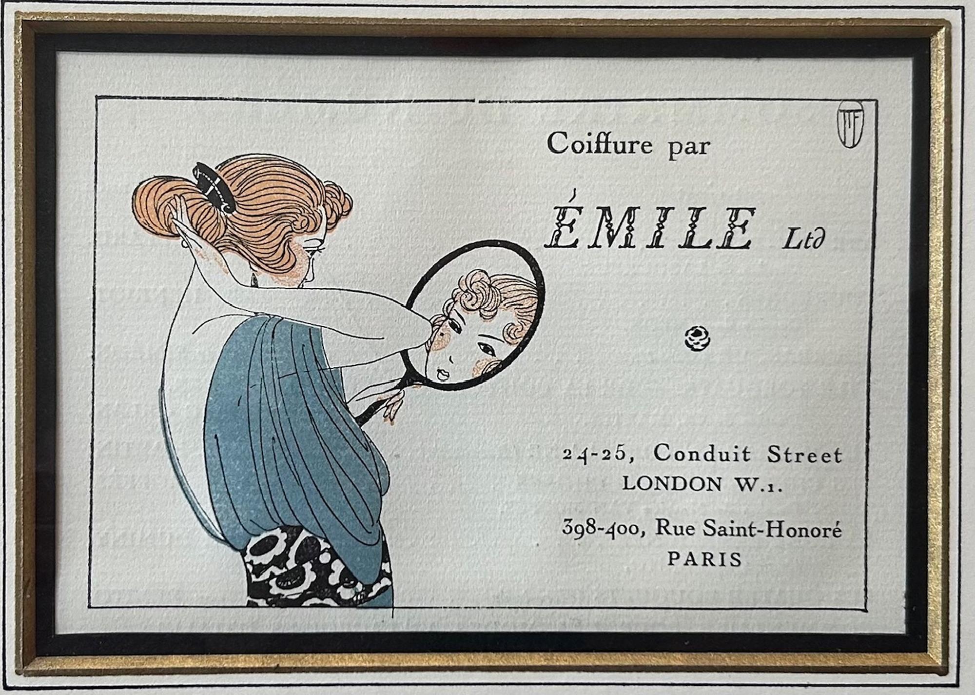 A Set of Six Highly Decorative Art Deco French Advertising Prints For Sale 3