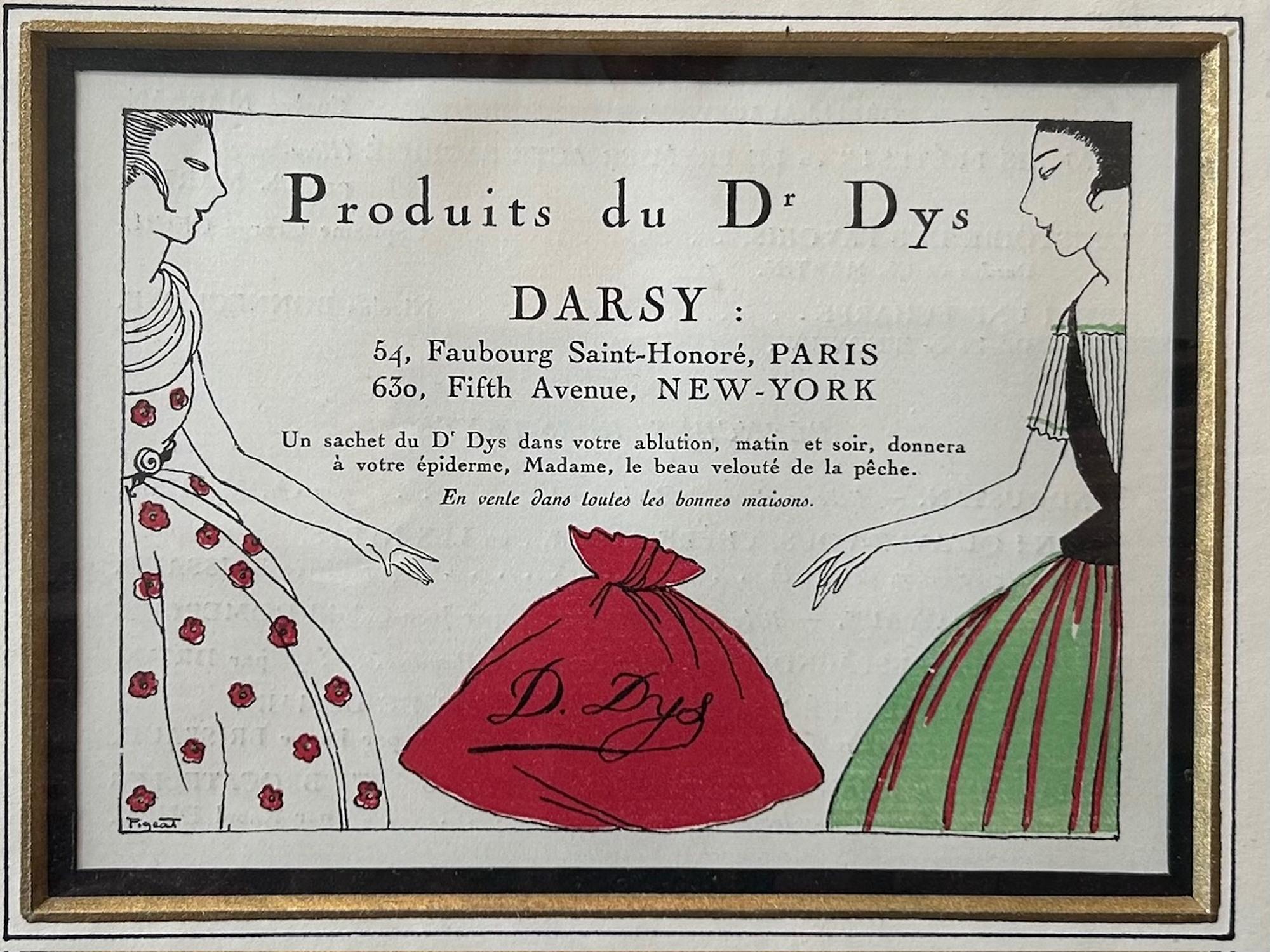 A Set of Six Highly Decorative Art Deco French Advertising Prints For Sale 4