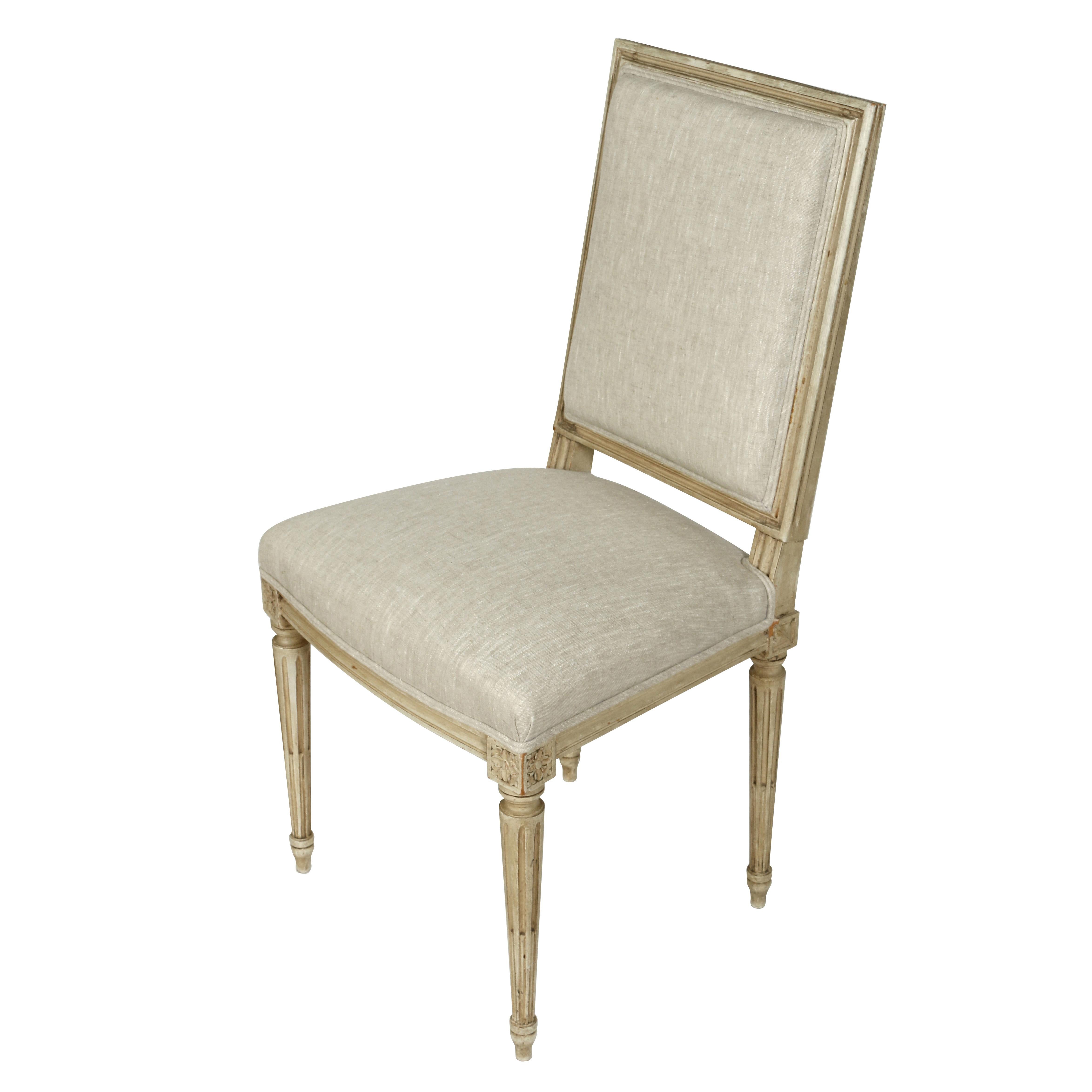 French Set of Six Louis XVI Style Dining Chairs