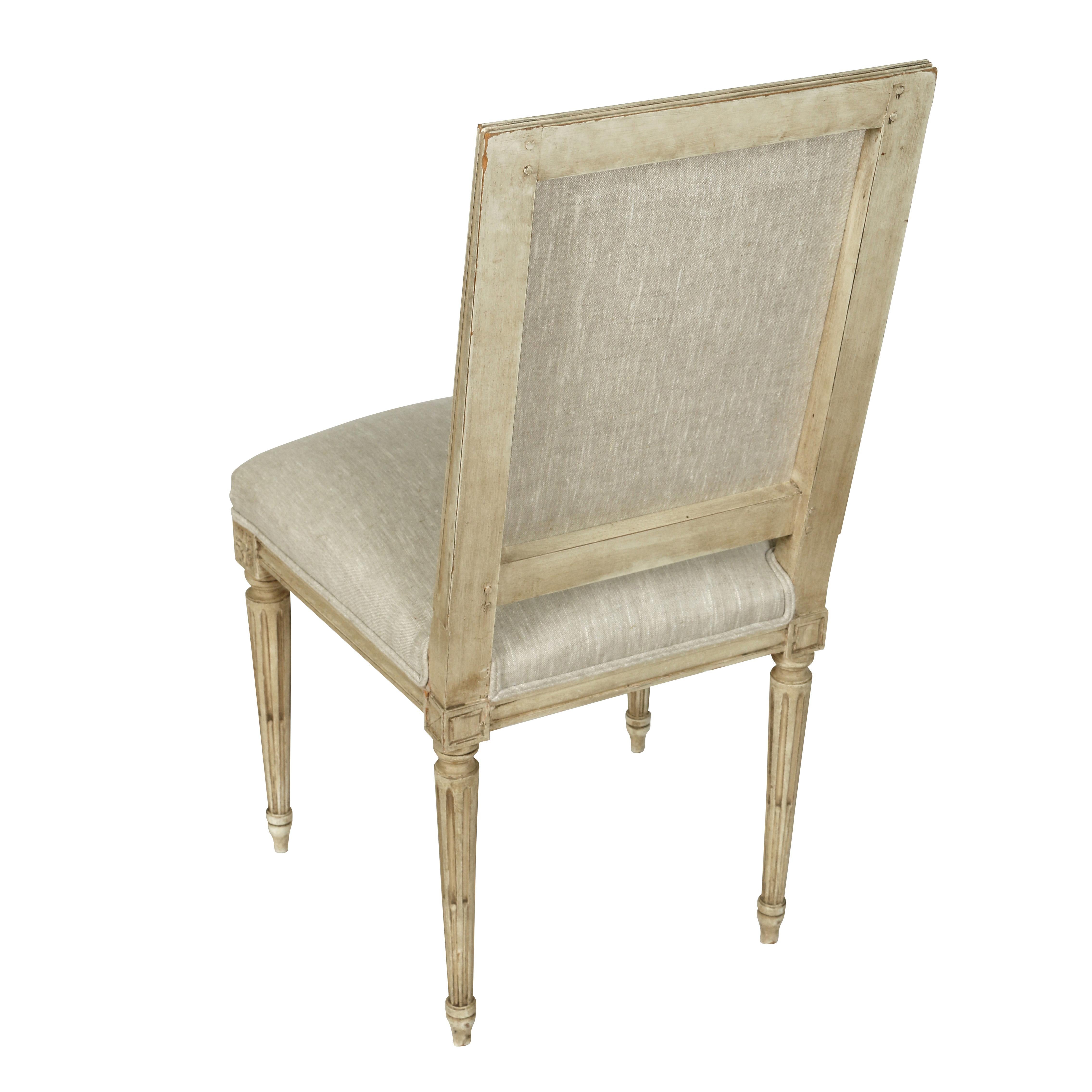 20th Century Set of Six Louis XVI Style Dining Chairs