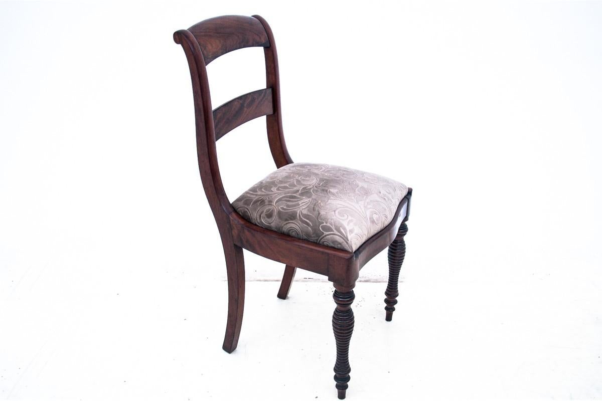 French Set of Six Mahogany Dining Chairs, France, circa 1880