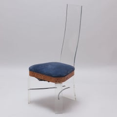 Set of Six Mid-Century Modern Lucite Chairs