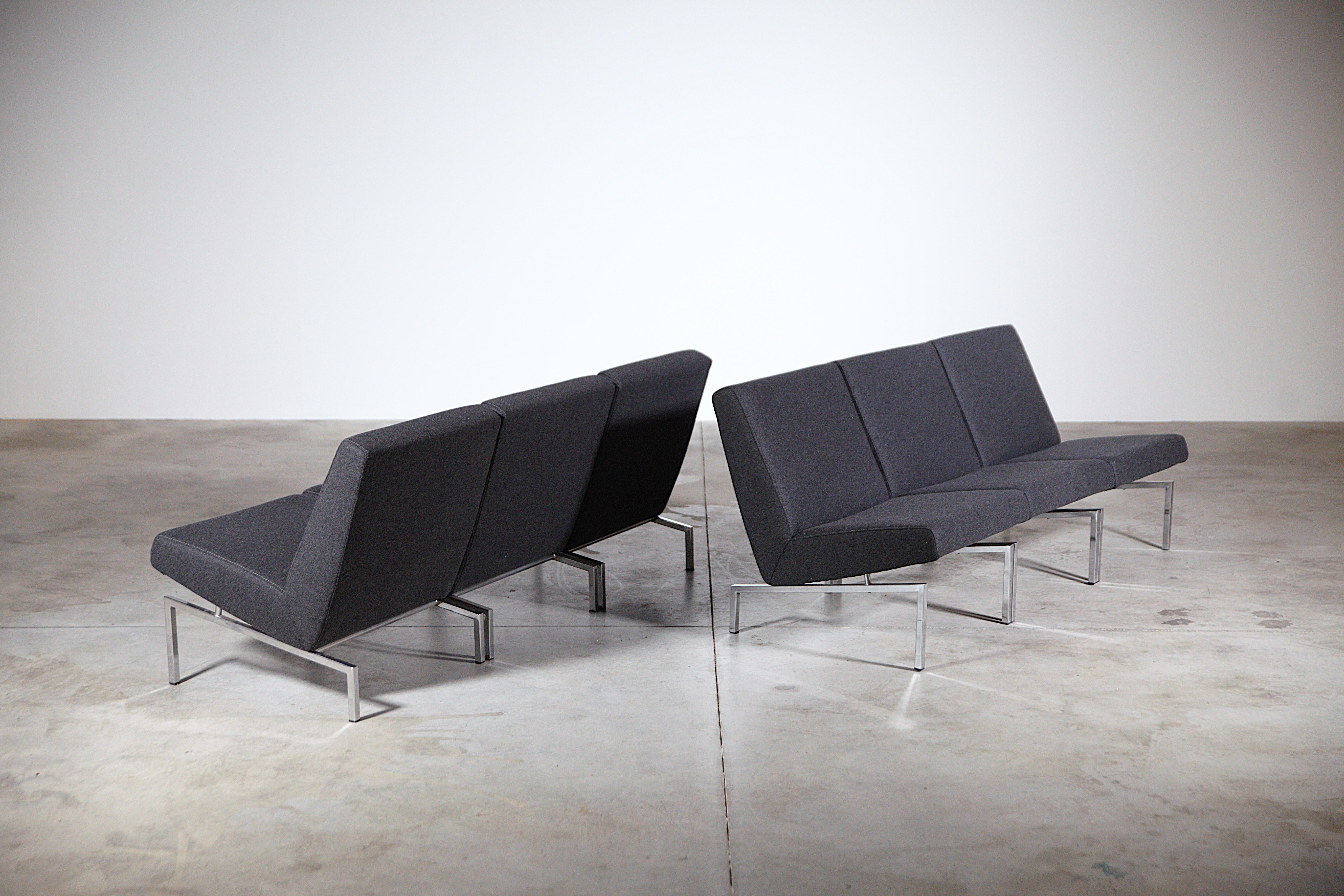 Ensemble de six fauteuils modulaires Steiner de Joseph-André Motte France années 1960 en vente 7
