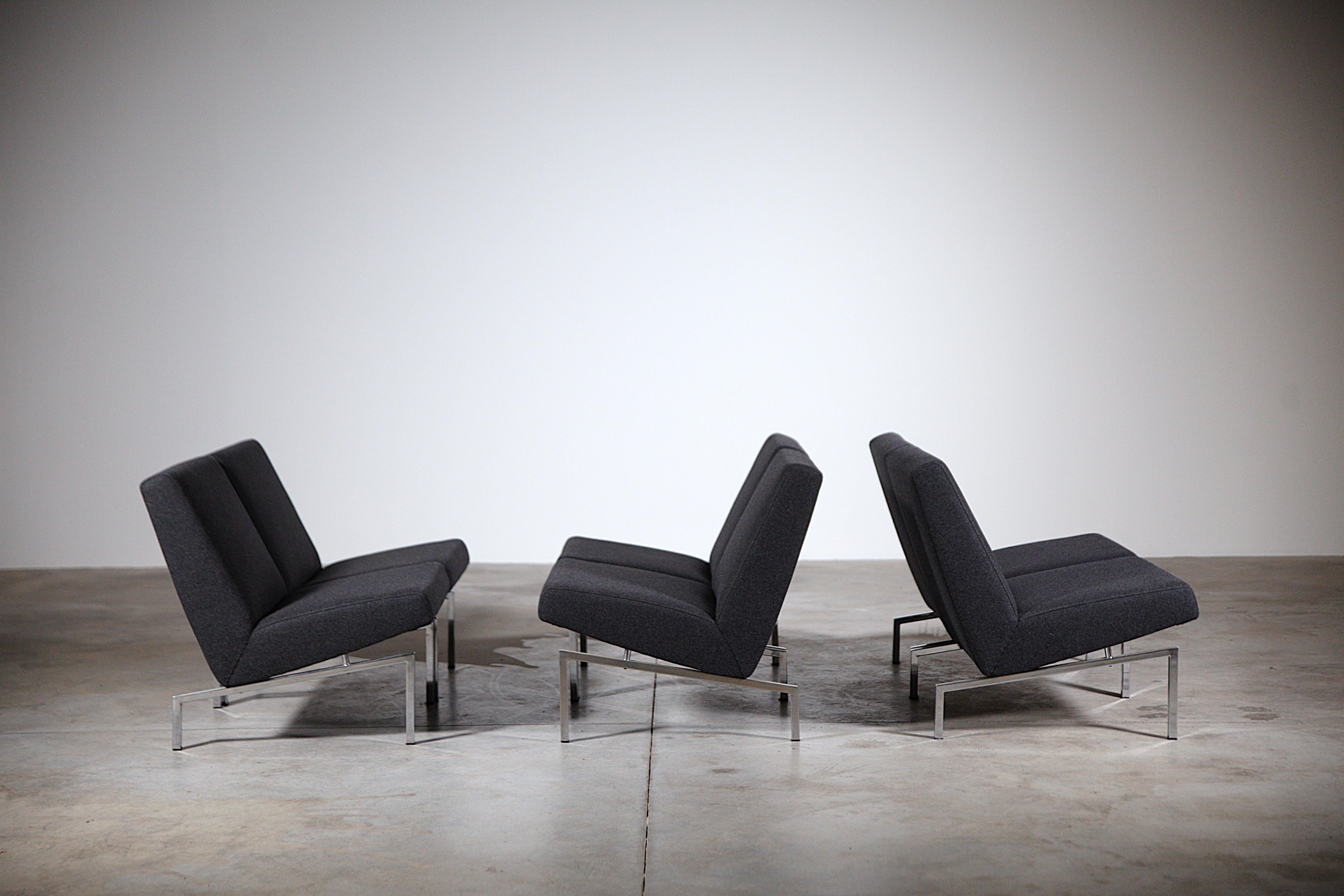 Ensemble de six fauteuils modulaires Steiner de Joseph-André Motte France années 1960 en vente 9