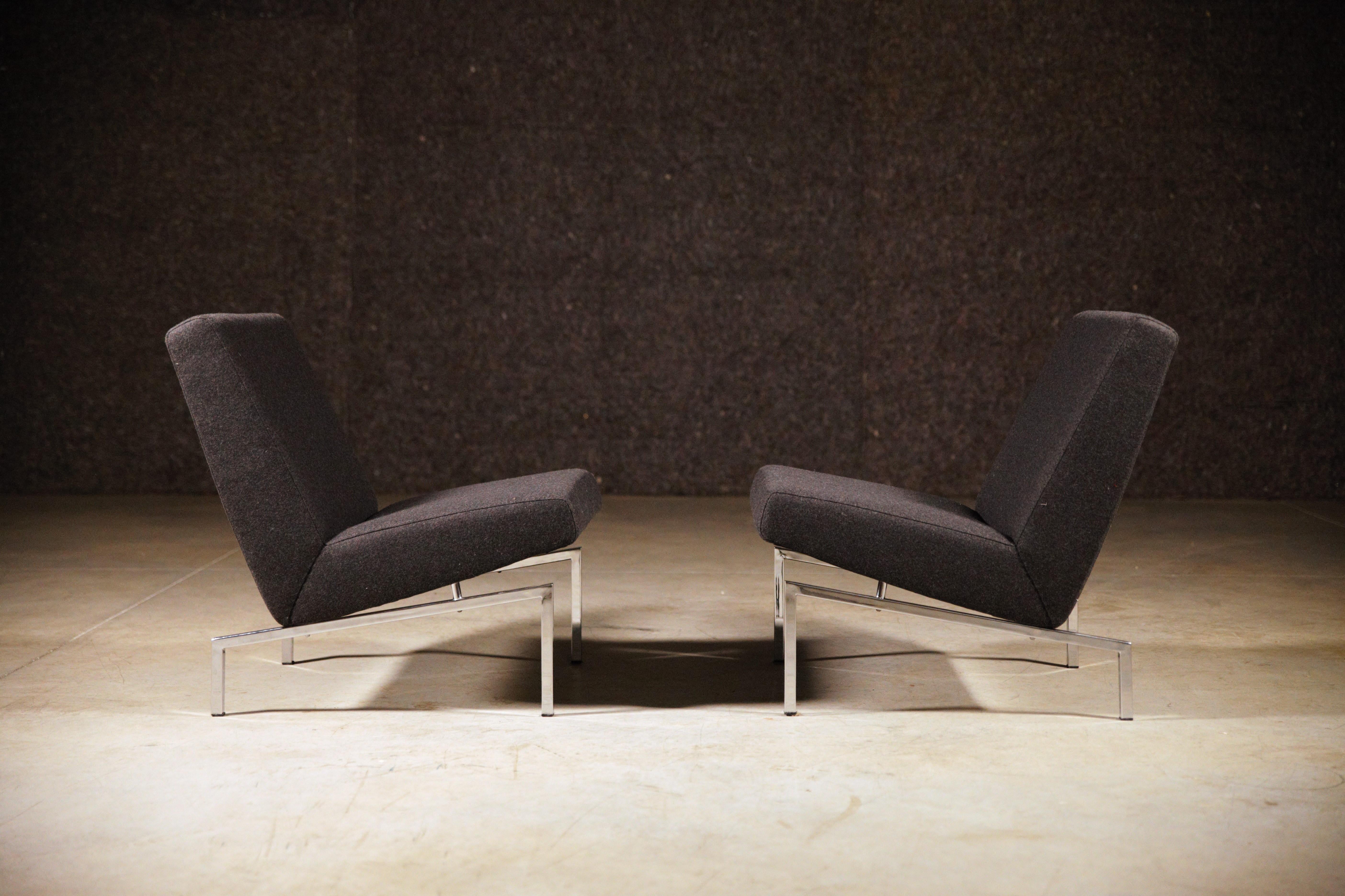 Sechs modulare Steiner Lounge-Stühle von Joseph-André Motte Frankreich 1960er Jahre im Angebot 10