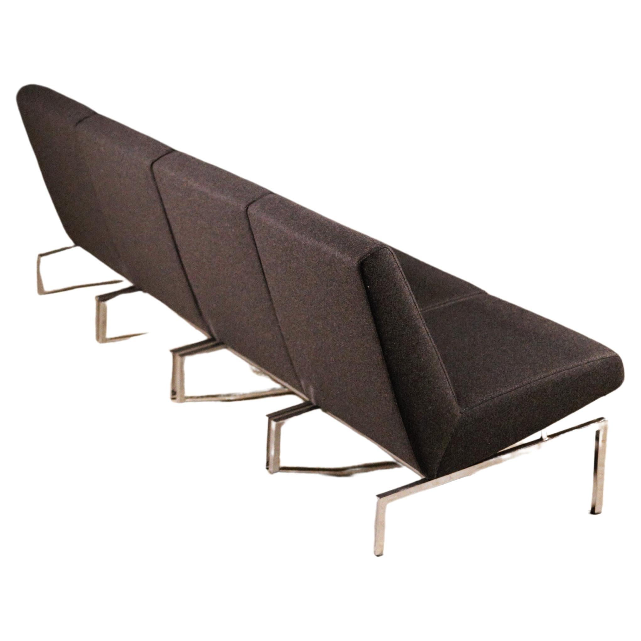 A Set of Six Modular Steiner Lounge Chairs by Joseph André Motte France 1960s